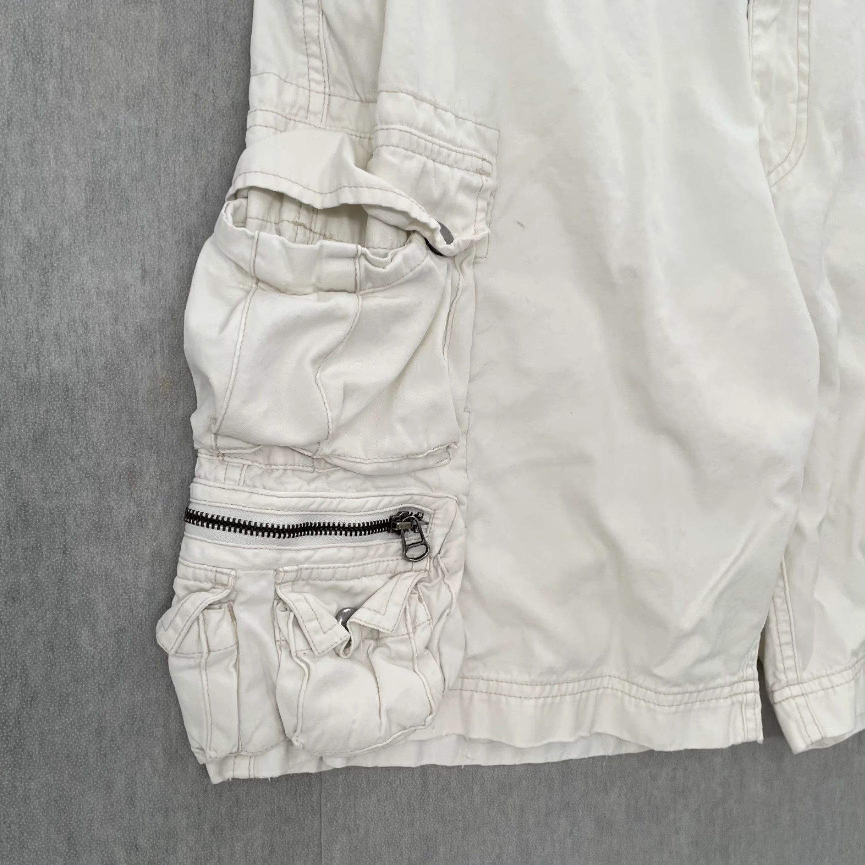 Polo Ralph Lauren VINTAGE Polo Ralph Lauren Shorts Cargo Mens 33 White Cotton Zipper Pockets Size US S / EU 44-46 / 1 - 4 Thumbnail