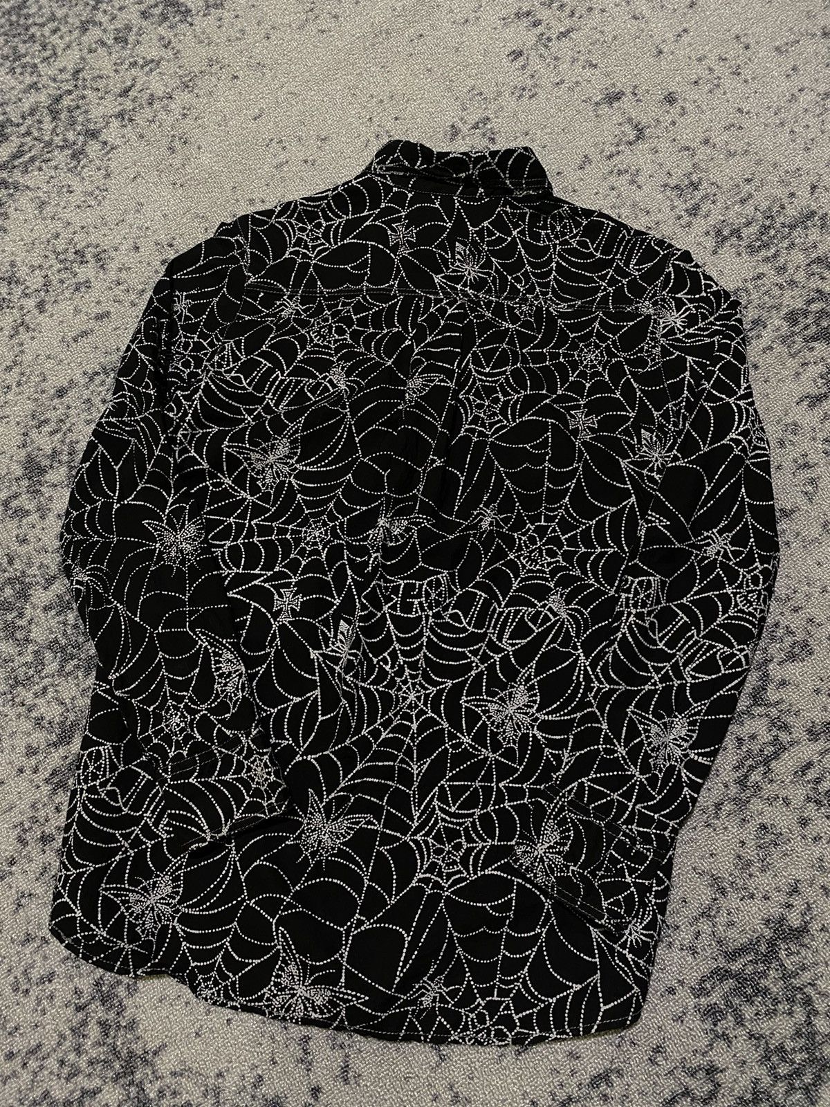 Hysteric Glamour × If Six Was Nine × Le Grande Bleu (L.G.B.) 2000s Algonquins skull spider webs shirt Size US M / EU 48-50 / 2 - 11 Thumbnail