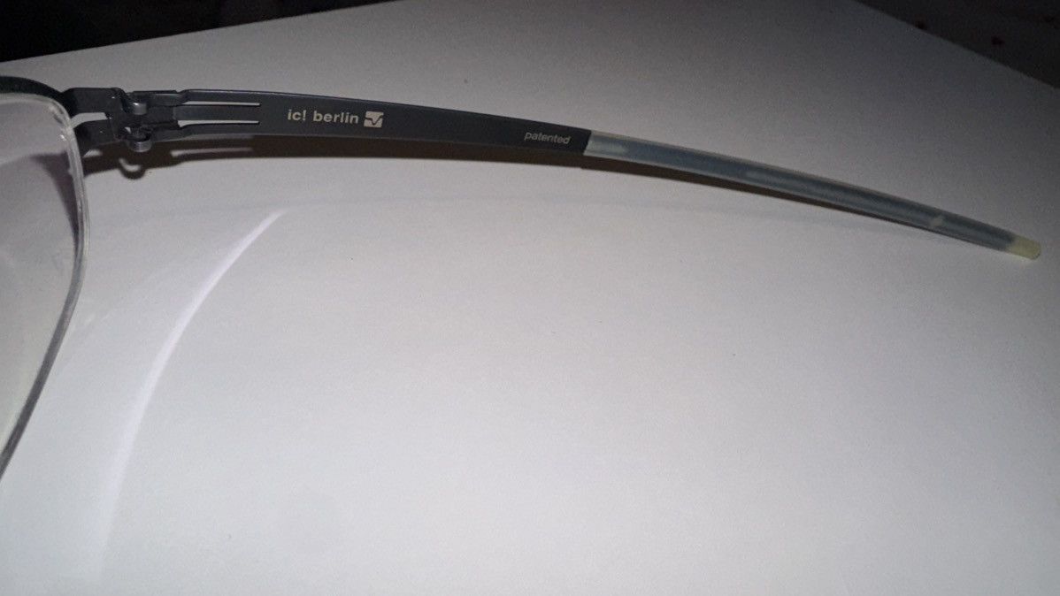 Ic! Berlin IC! BERLIN Glasses Model FRED Black Stainless Steel Cat-Eye Size ONE SIZE - 6 Thumbnail