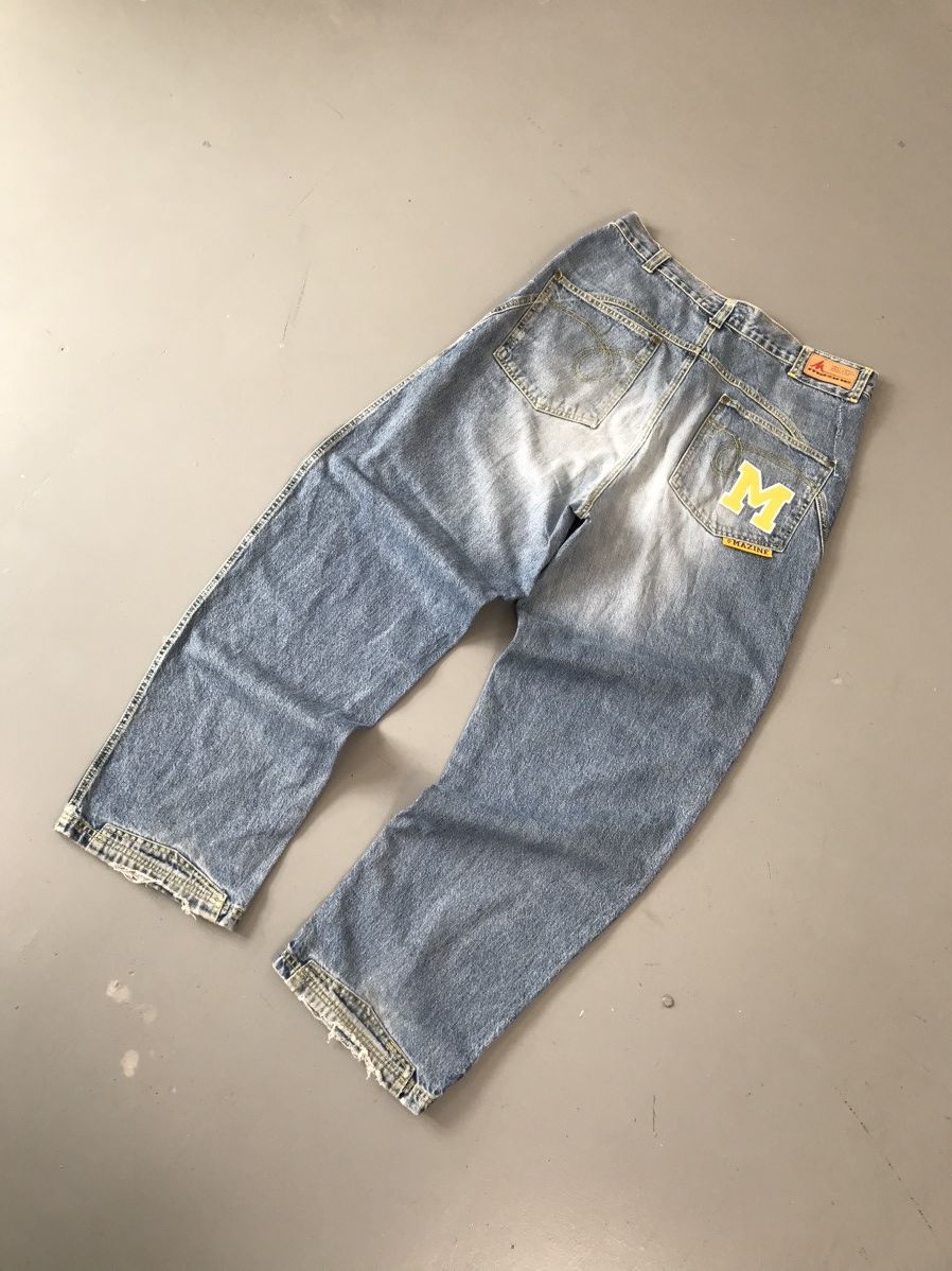JNCO × Southpole × Vintage Vintage Y2K Mazine SpellOut baggy fit denim Size US 35 - 8 Thumbnail