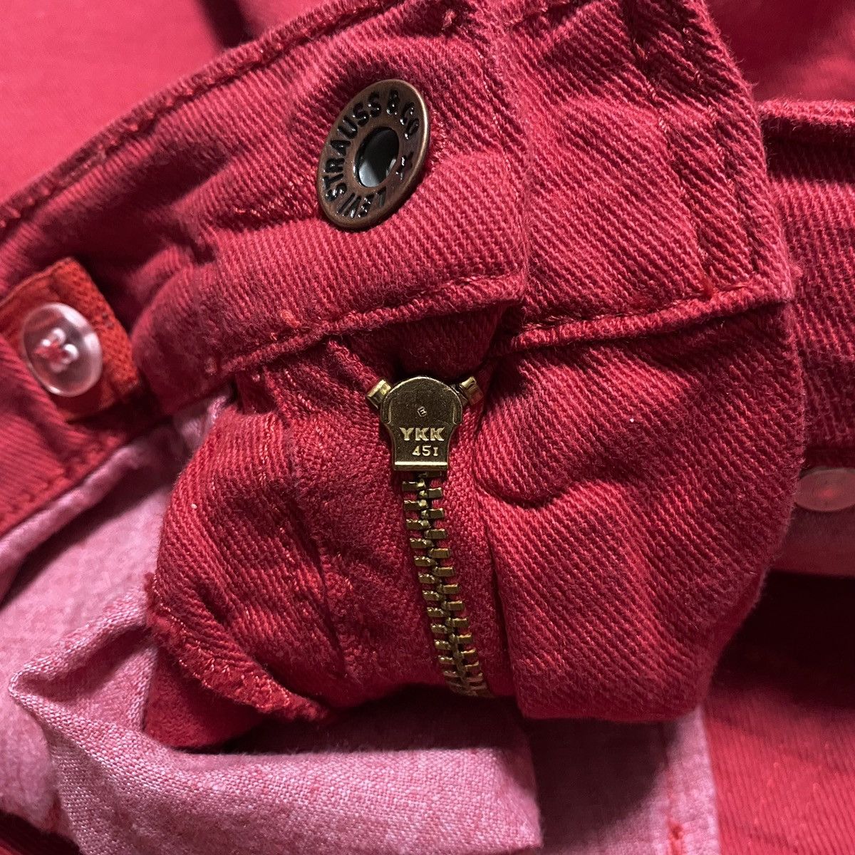 Levi's Women’s Junior Levi’s 511 Slim Vintage Red Jeans Denim Size 28" / US 6 / IT 42 - 19 Thumbnail