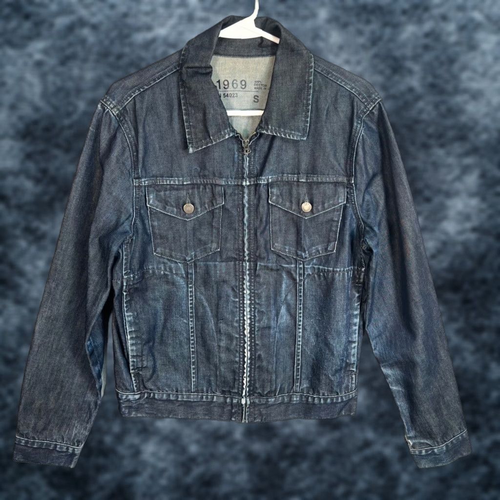 Gap GAP 1969 Women's Denim Trucker Jacket Full Zip Size Small Blue Size S / US 4 / IT 40 - 1 Thumbnail