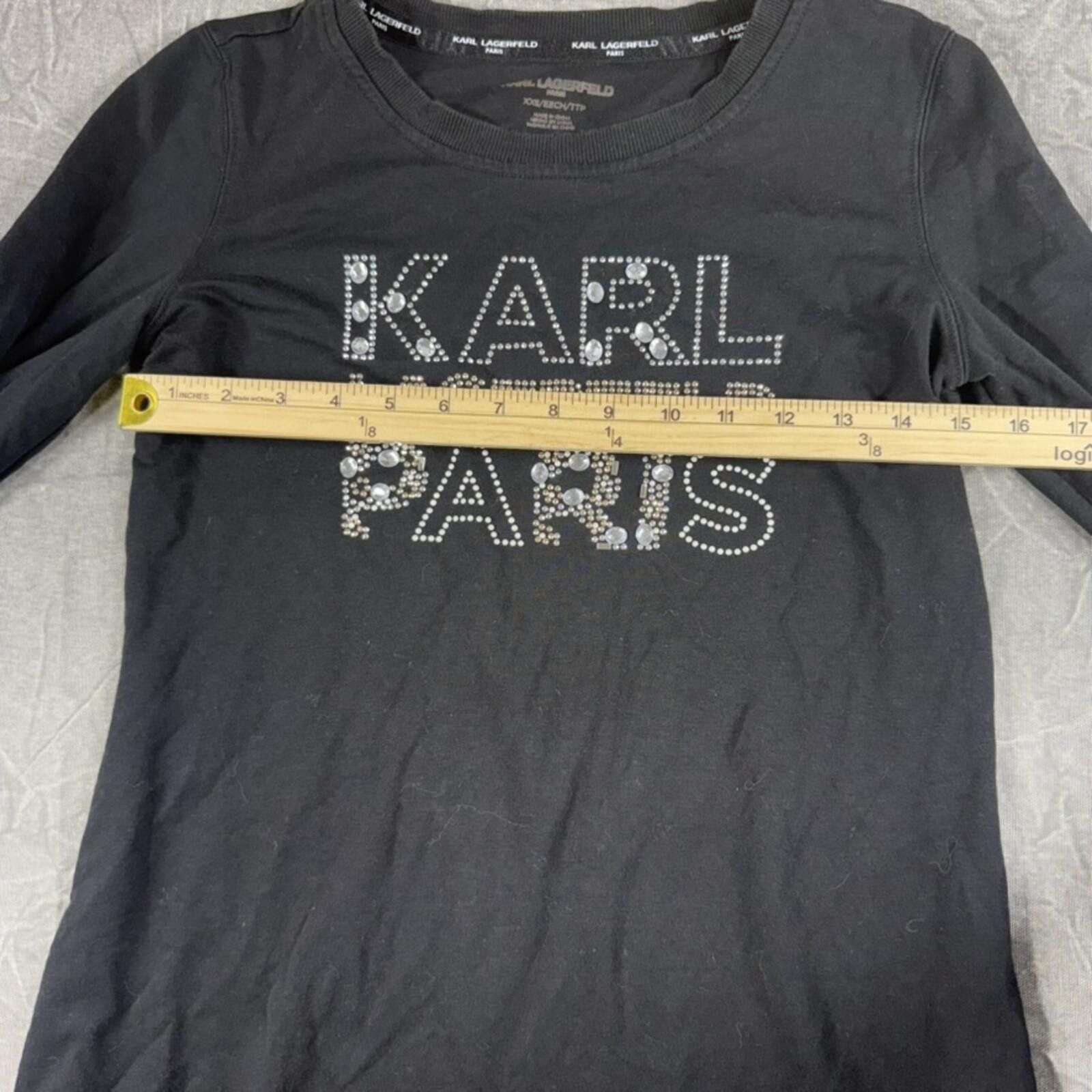 Karl Lagerfeld Karl Lagerfeld Paris Dress Women's XXS Black Long Sleeve Size XS / US 0-2 / IT 36-38 - 5 Thumbnail