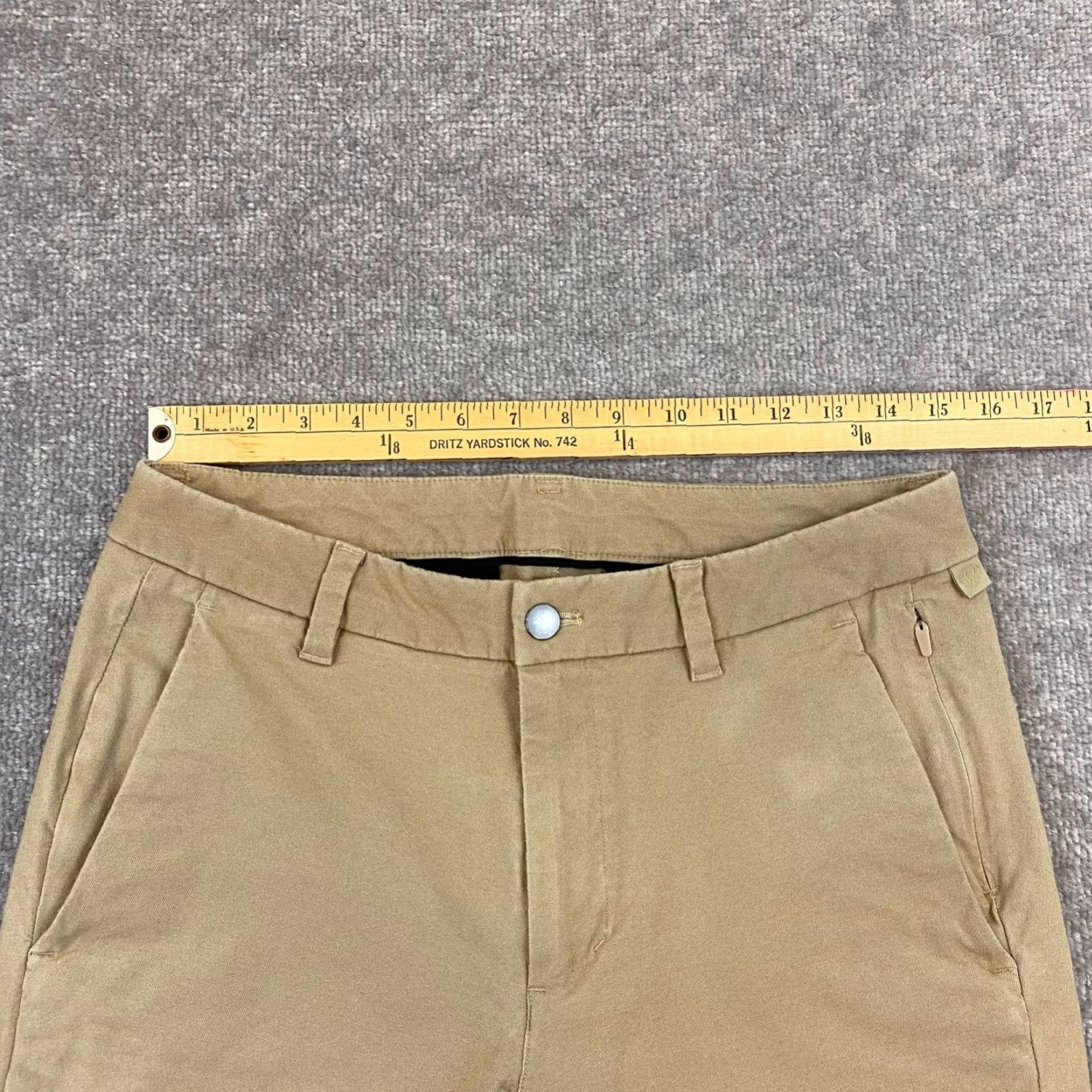 Lululemon Lululemon Commission Pants Mens 31 Light Brown Beige 31 x 30 Chino Khaki LM5AC0S Size US 31 - 4 Thumbnail