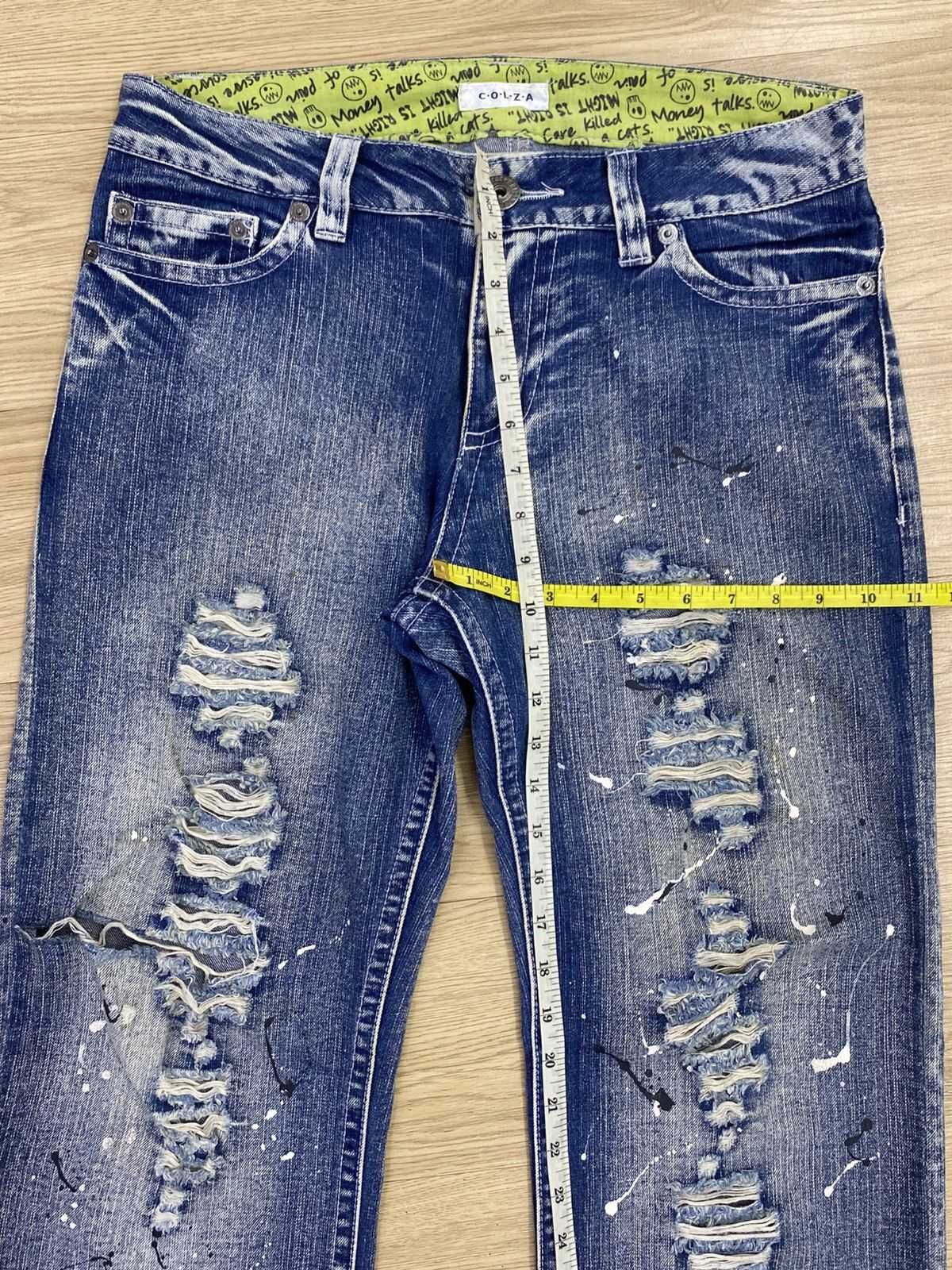 Japanese Brand Japanese Brand Distressed Style Splatter Paint Jeans Size US 33 - 10 Thumbnail