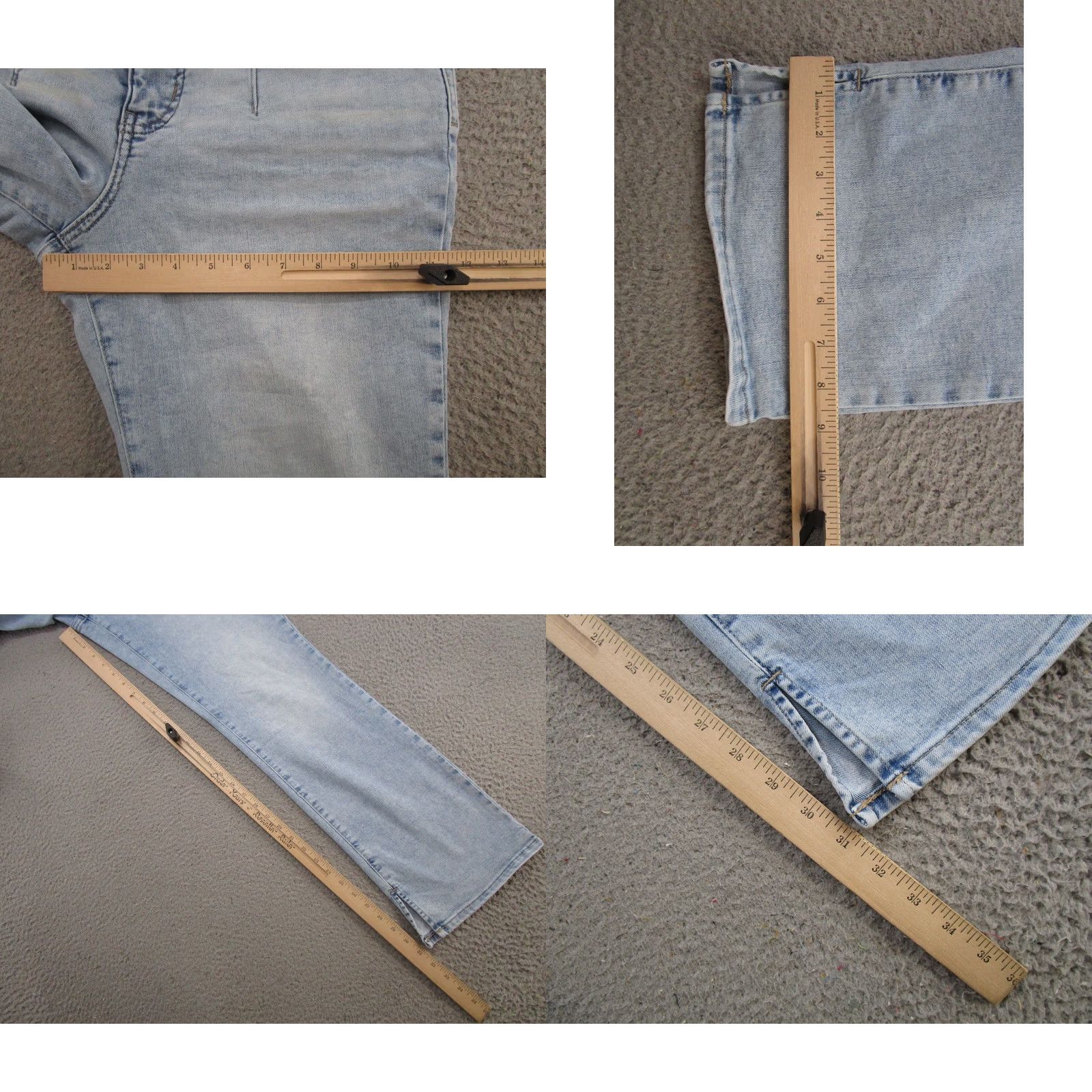Vintage Maurices Original Fit High Rise Slim Bootcut Blue Jeans 12 Reg Women’s Denim 5-Pocket Stretch Polyester? Size 34" / US 12 / IT 48 - 8 Thumbnail