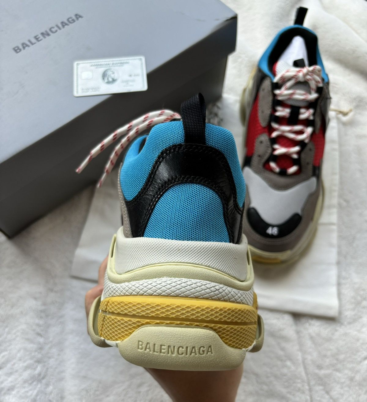 Balenciaga Balenciaga Tan/Multi Triple S Sneakers Size US 13 / EU 46 - 3 Thumbnail