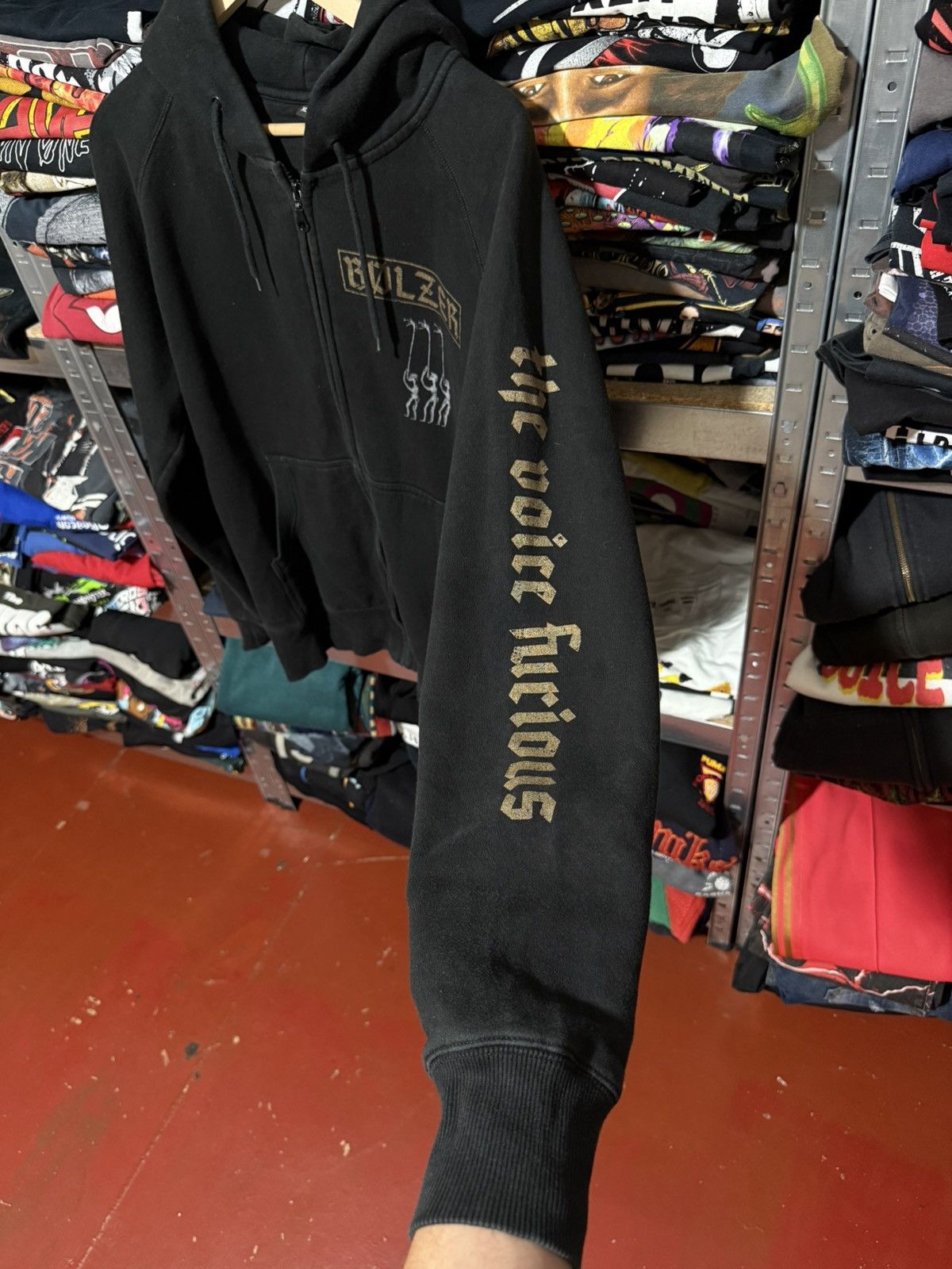 Band Tees Vintage 90’s Bolzer Black Metal Rock Band Hoodie Y2K Hype Size US XL / EU 56 / 4 - 5 Thumbnail