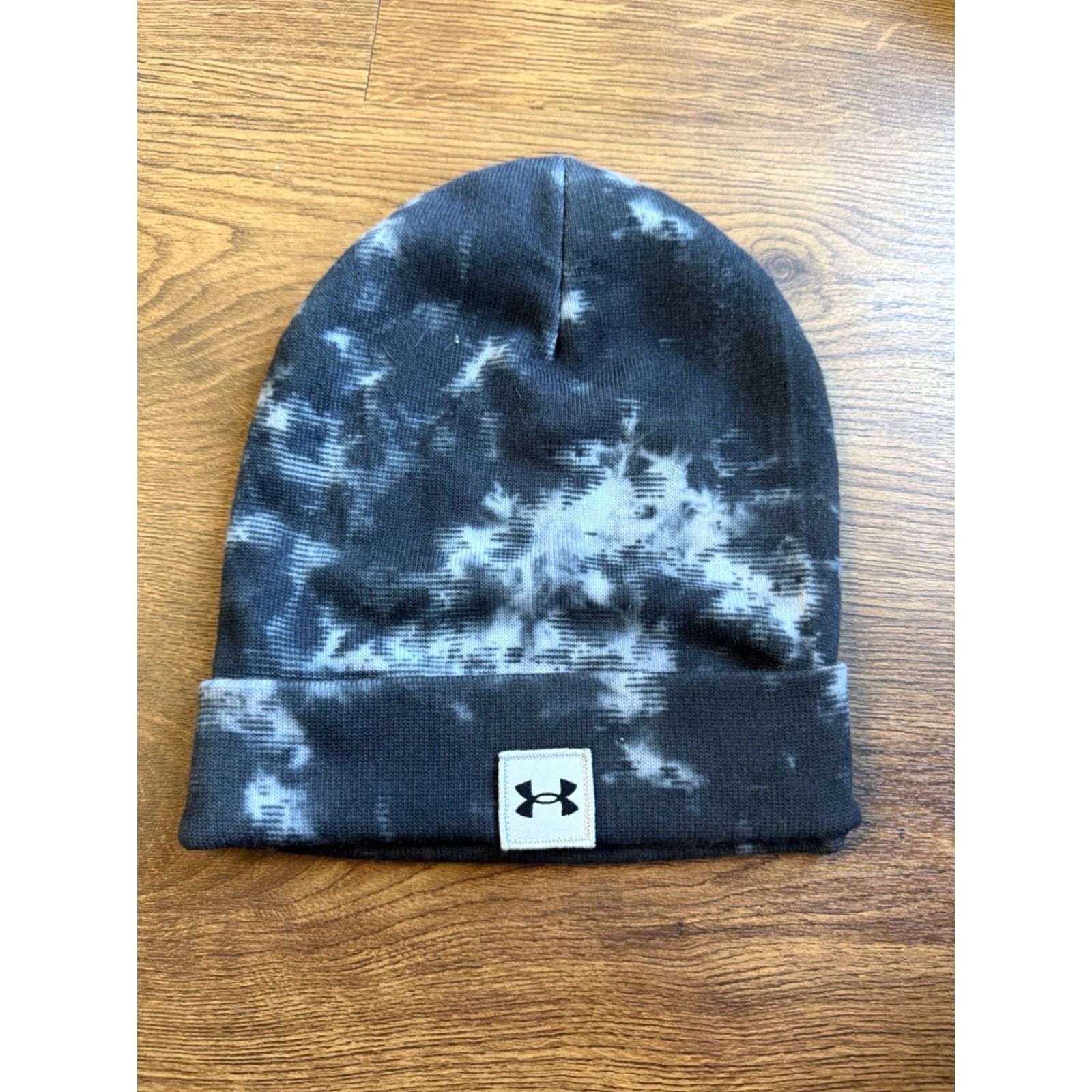 Under Armour Under Armour Mens Black Tie Dye Knit Beanie OSFM Size ONE SIZE - 2 Thumbnail