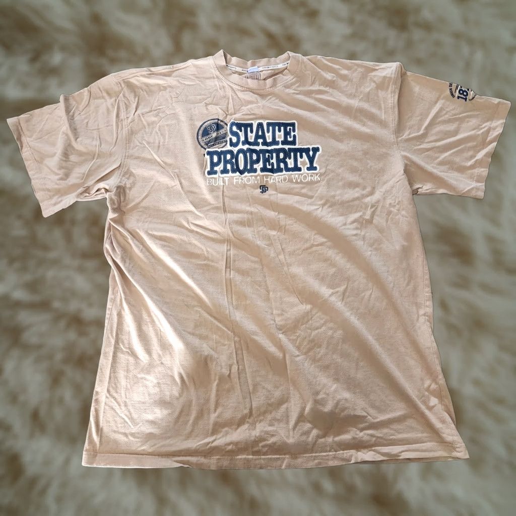 Rocawear VINTAGE Rocawear State Property T-Shirt Tee Mens 4XL Hip Hop Baggy Beige Beanie Sigel Rare Shirt Mens Size US XXL / EU 58 / 5 - 1 Thumbnail
