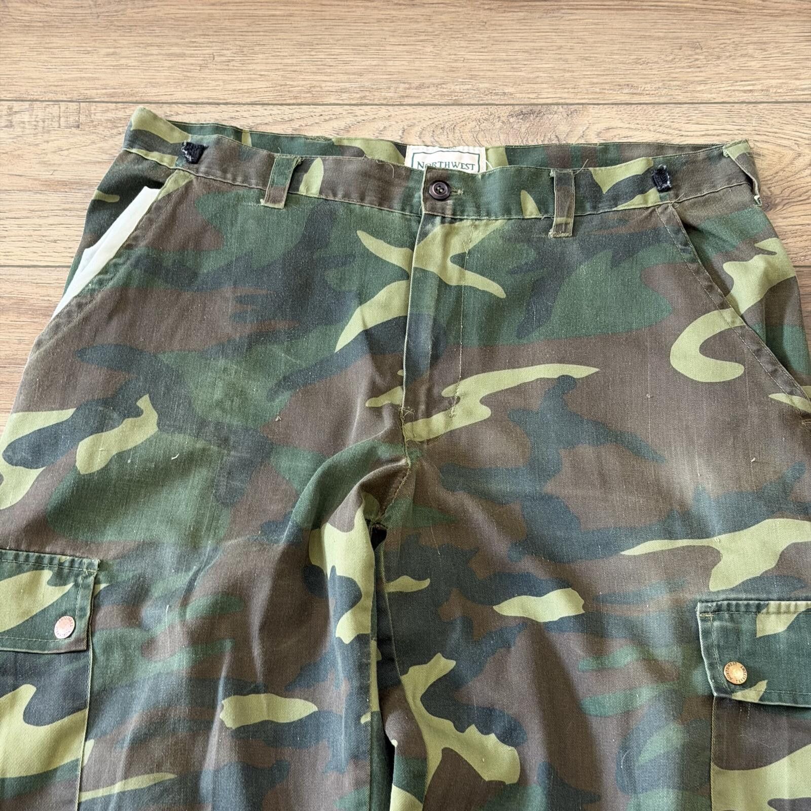 Northwest Territory Vintage 90s Northwest Territory Woodland Camo Cargo Pants Size US 36 / EU 52 - 11 Thumbnail
