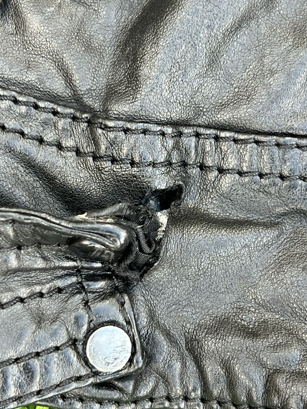 Dolce & Gabbana D&G ARCHIVAL “MULTI-ZIP” BLACK LAMBSKIN MOTO JACKET-size 50 Size US M / EU 48-50 / 2 - 9 Thumbnail