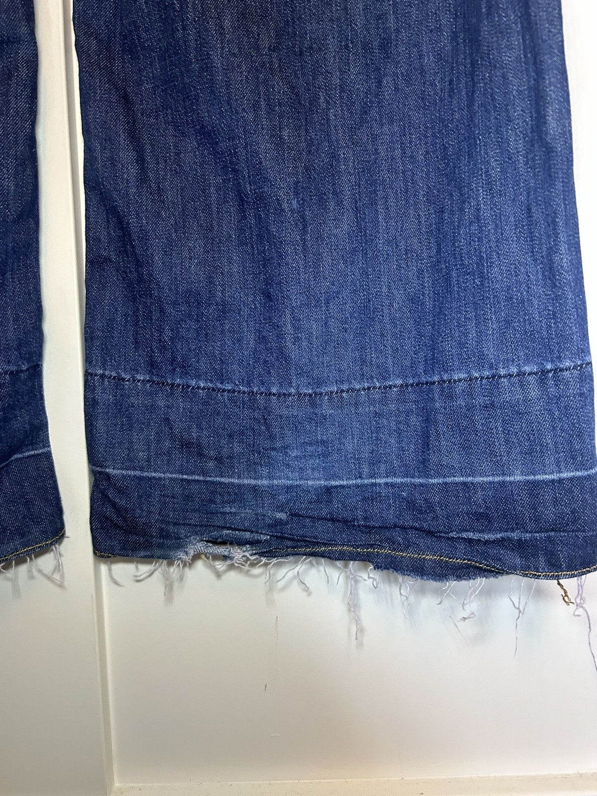 Vintage Baggy flared blue jeans Size US 33 - 8 Thumbnail