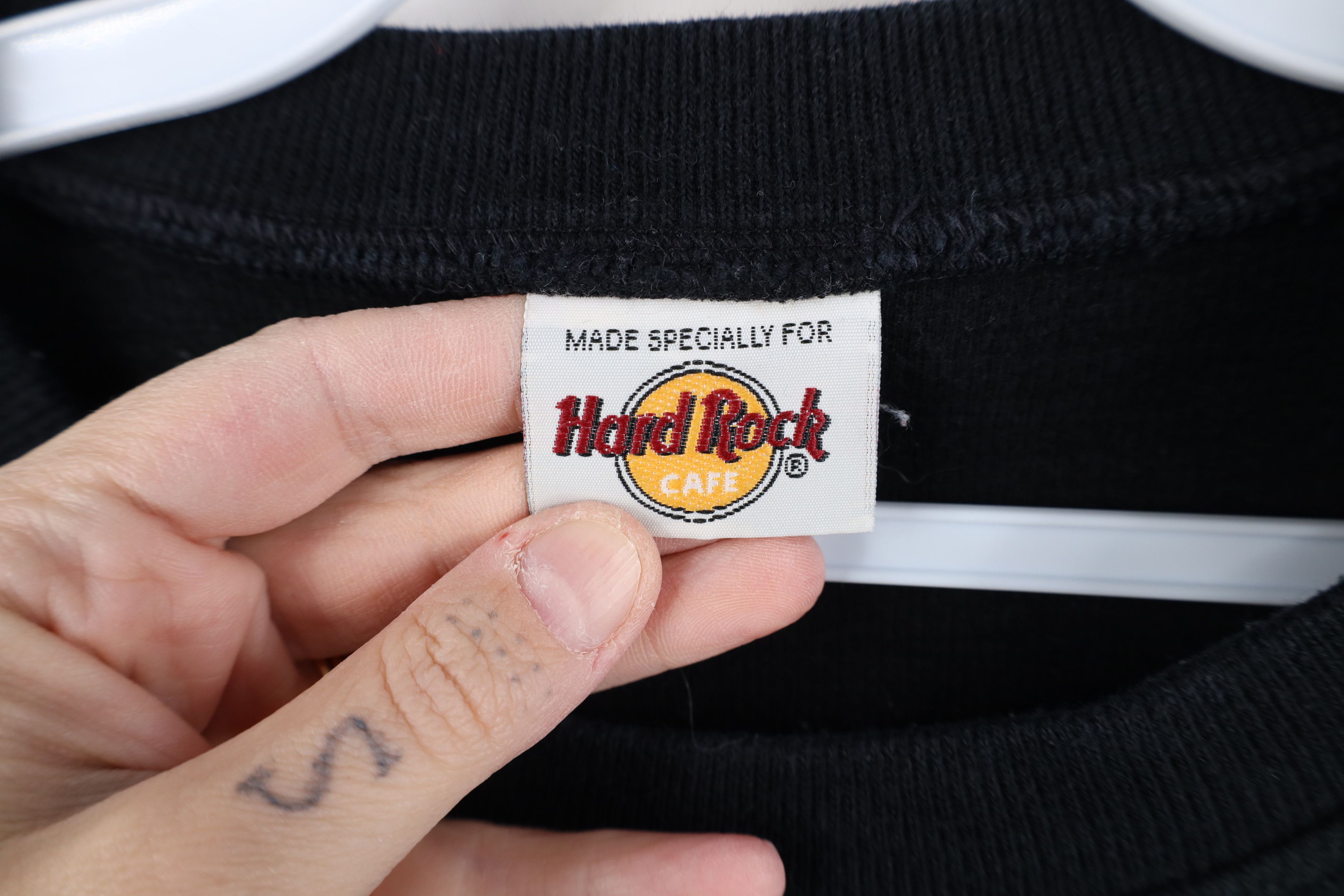 Hard Rock Cafe Vintage 90s Hard Rock Cafe Chicago Knit Long Sleeve T-Shirt Size US L / EU 52-54 / 3 - 7 Thumbnail