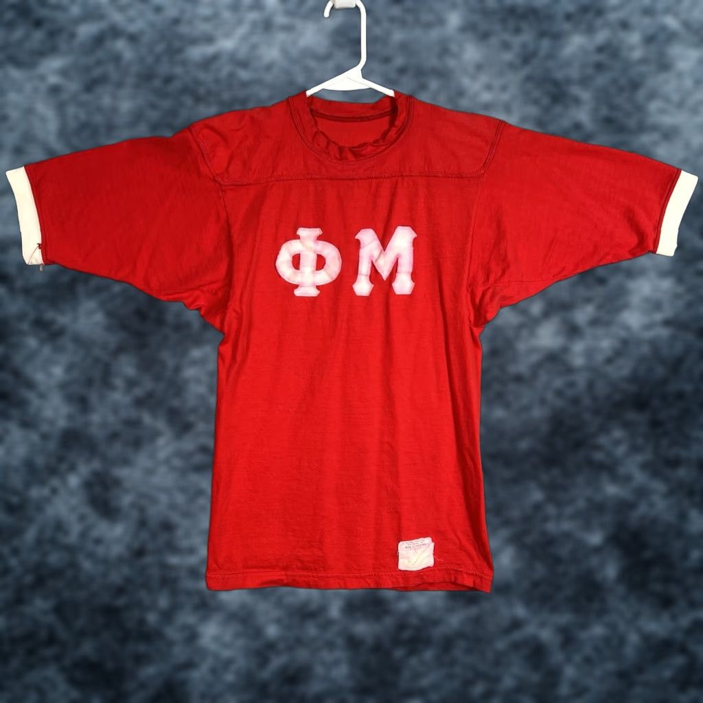 Russell Athletic VINTAGE 70s Russell Athletic Phi Mu T-Shirt Adult XS Red Sportswear Mens Size US XS / EU 42 / 0 - 1 Thumbnail