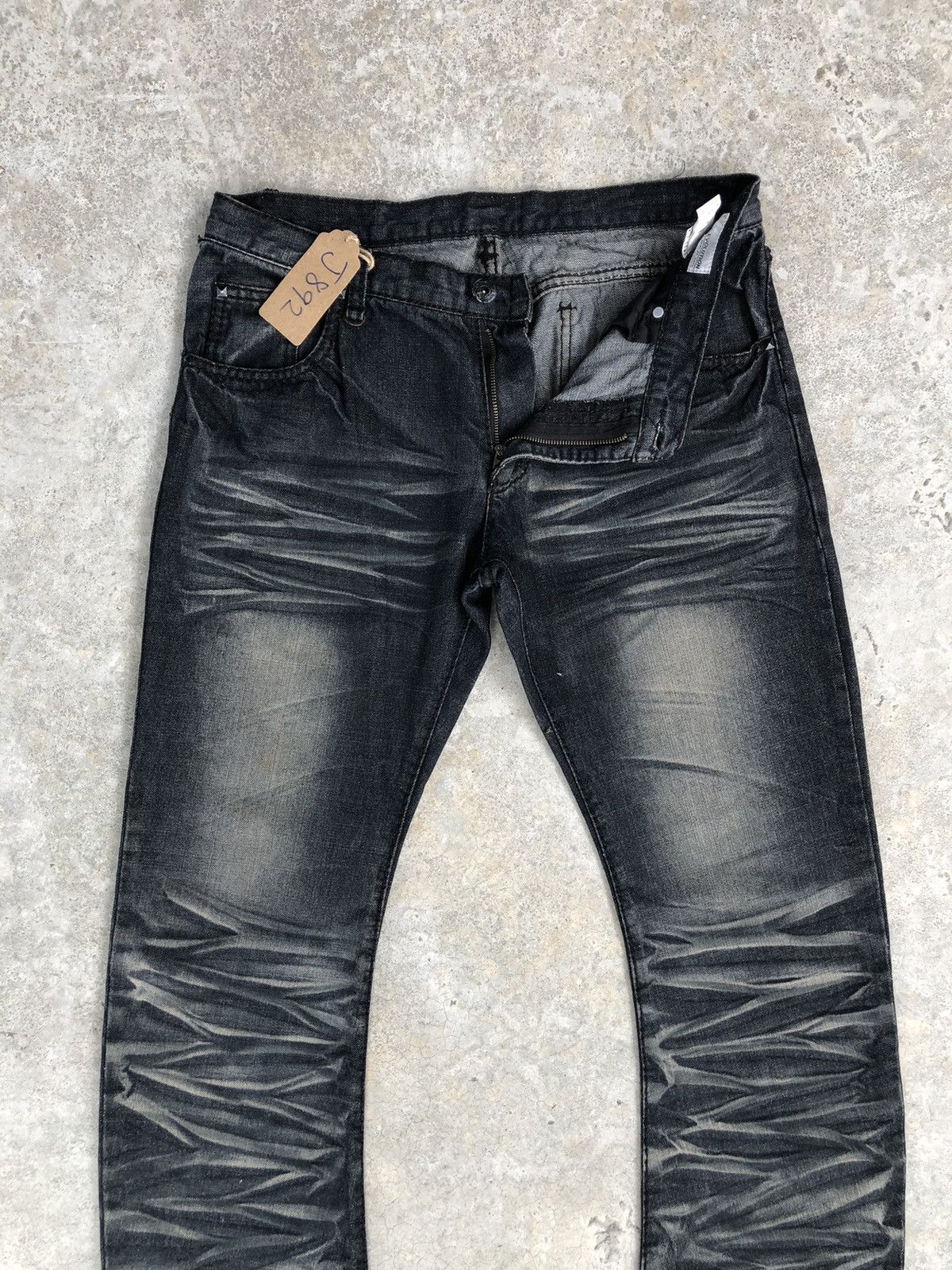 Japanese Brand Japanese Evolution Flared Jeans Distressed Jeans Size US 33 - 3 Thumbnail