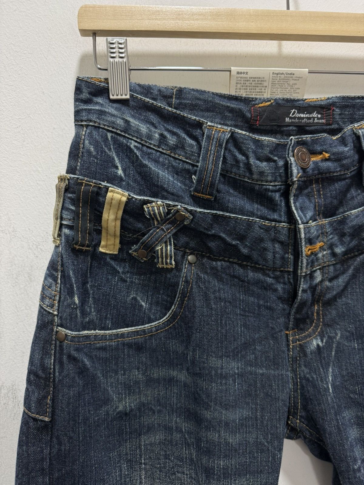 Japanese Brand JAPANESE DESIGN DOMINATE PUNK STYLE CURVED DISTRESSED JEANS Size US 28 / EU 44 - 9 Thumbnail