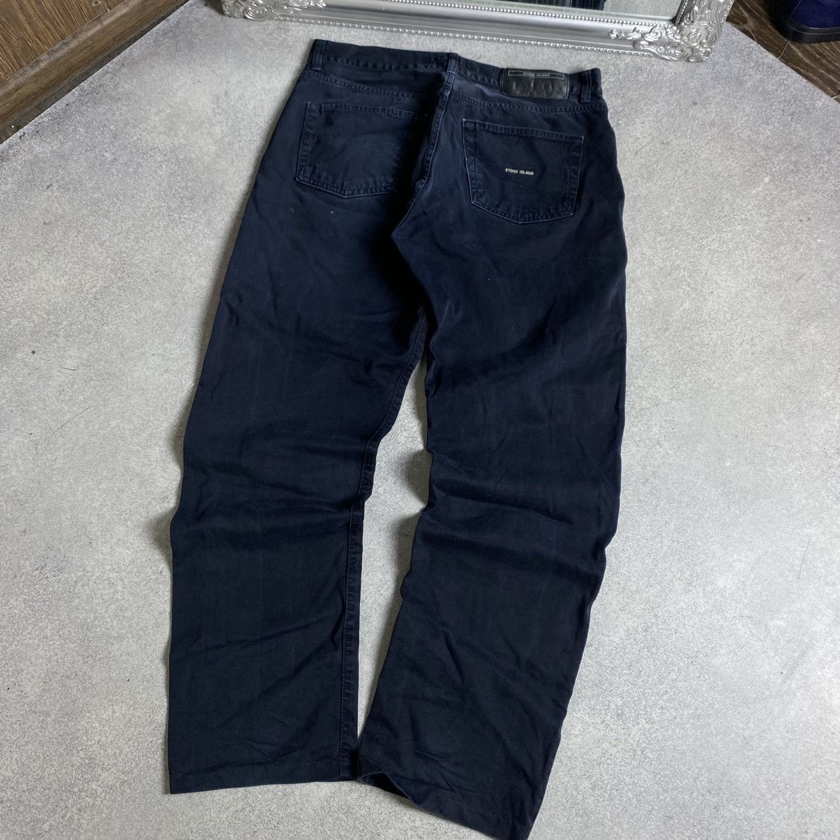 Stone Island Stone Island Jeans Black Pants Logo Faded Size US 36 / EU 52 - 2 Thumbnail