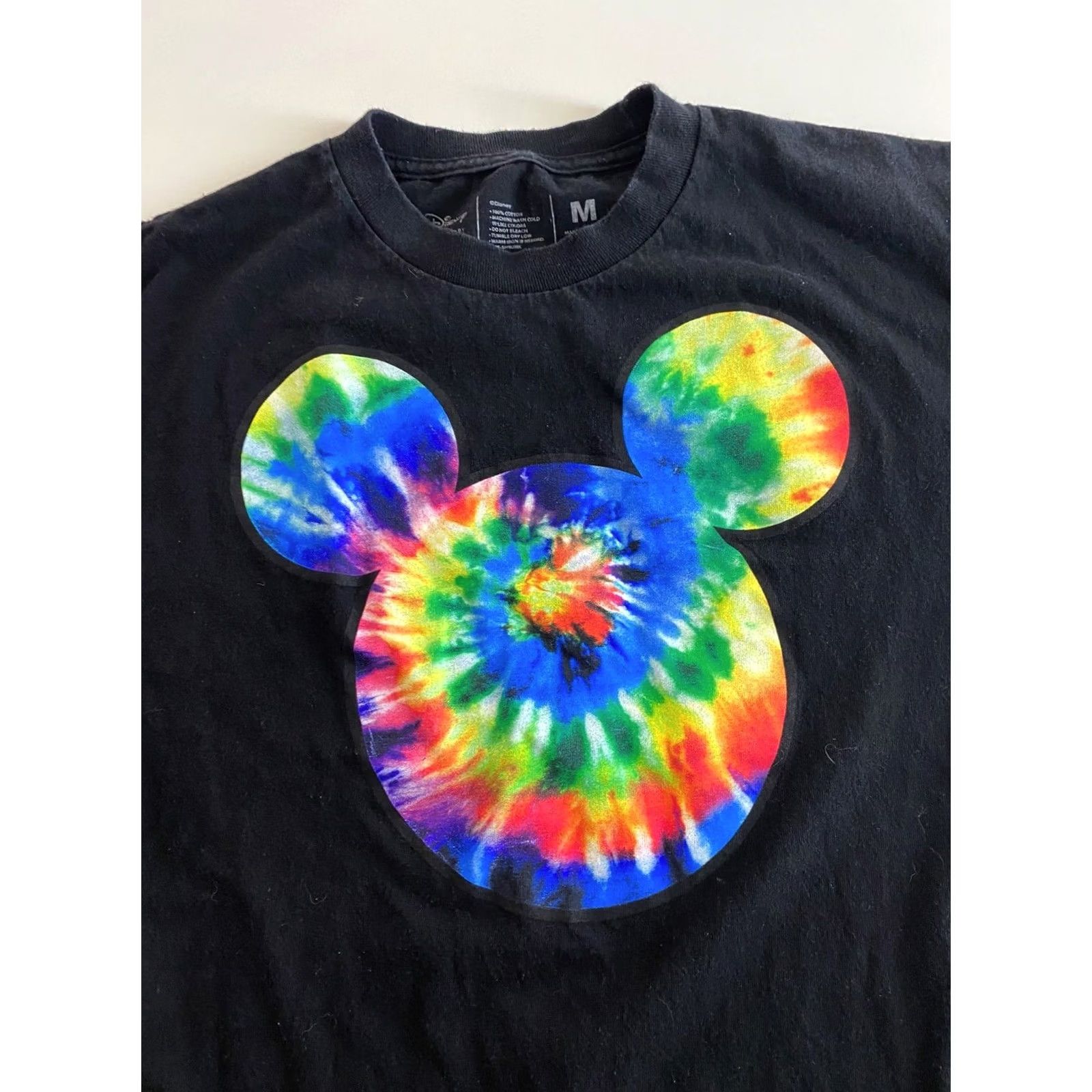Disney Disney Mickey Mouse Tie Dye Neff TEE T SHIRT Medium M Shirt Mens Multicolor 90s Disney Tie Dye Geometric Graphic Print Crew Neck Short Sleeve Tee S/M Size US M / EU 48-50 / 2 - 2 Thumbnail