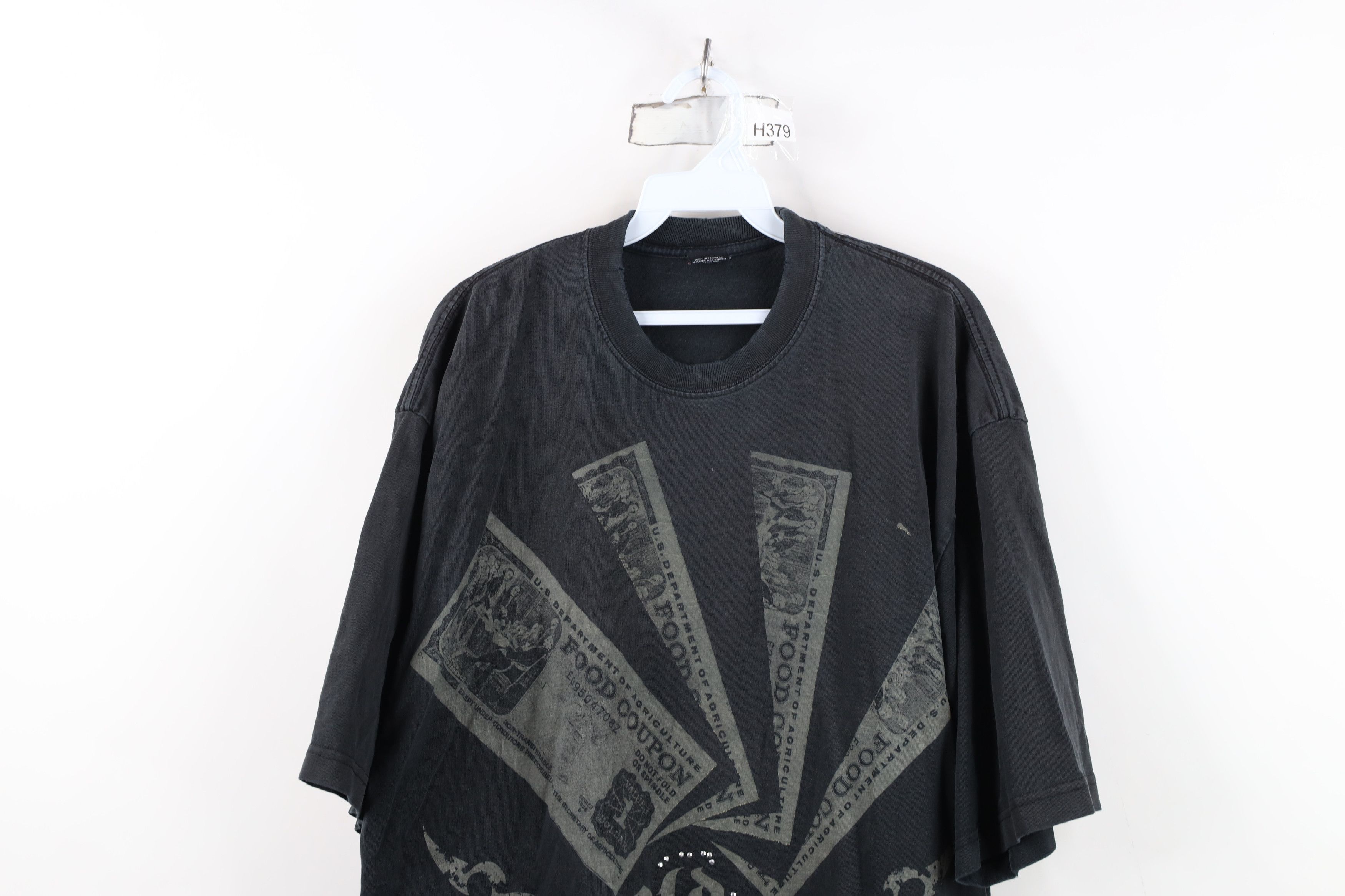 Vintage Vintage Y2K Streetwear School Hustles Rap Hip Hop T-Shirt Size US XXL / EU 58 / 5 - 2 Thumbnail
