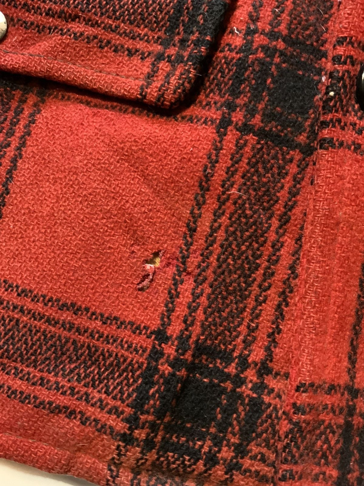 Vintage Vintage 40s 50s Buffalo Plaid Wool Mackinaw Jacket Coat Size US S / EU 44-46 / 1 - 6 Thumbnail