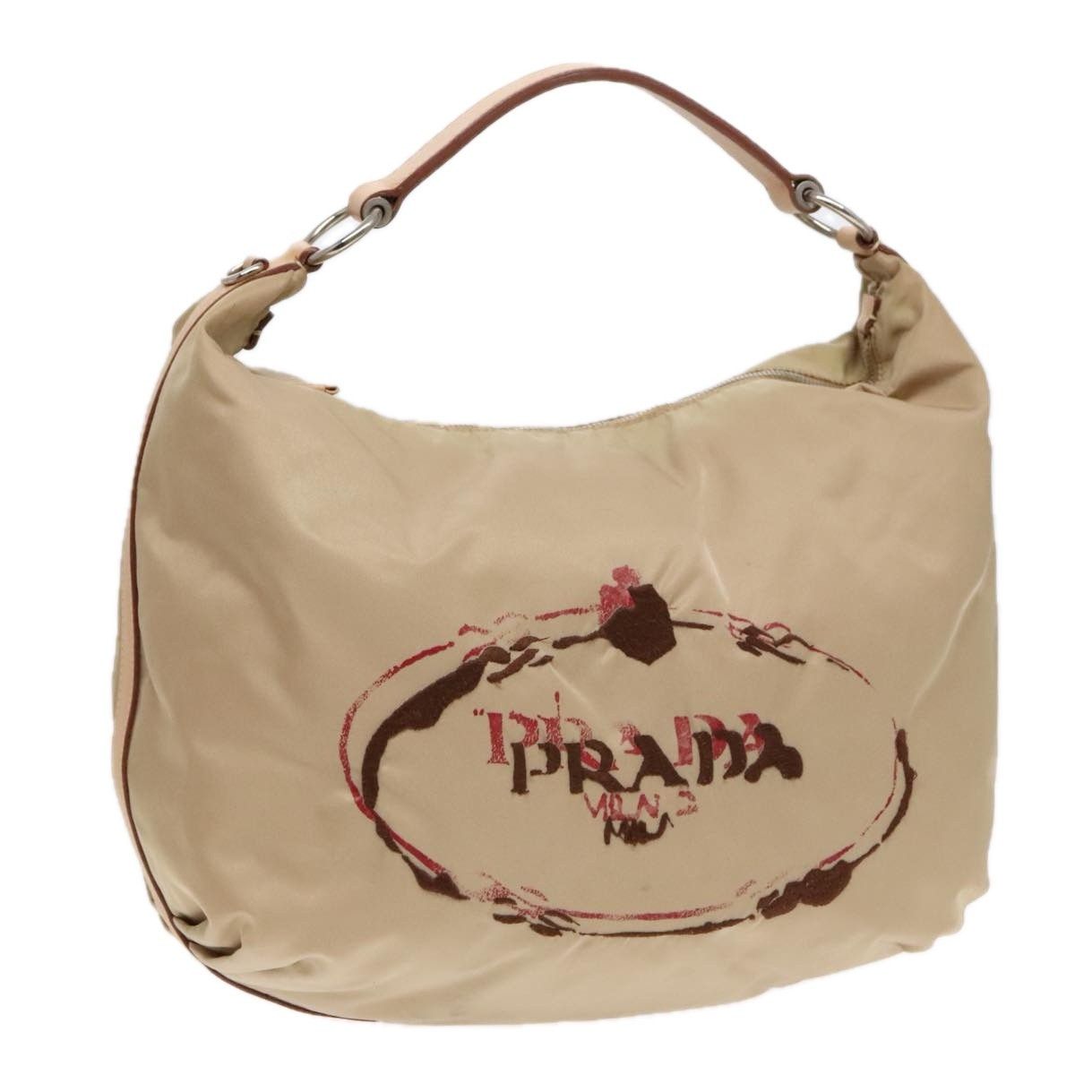 Prada Prada Vintage Logo Zip Hobo Tessuto with Leather Size ONE SIZE - 1 Thumbnail