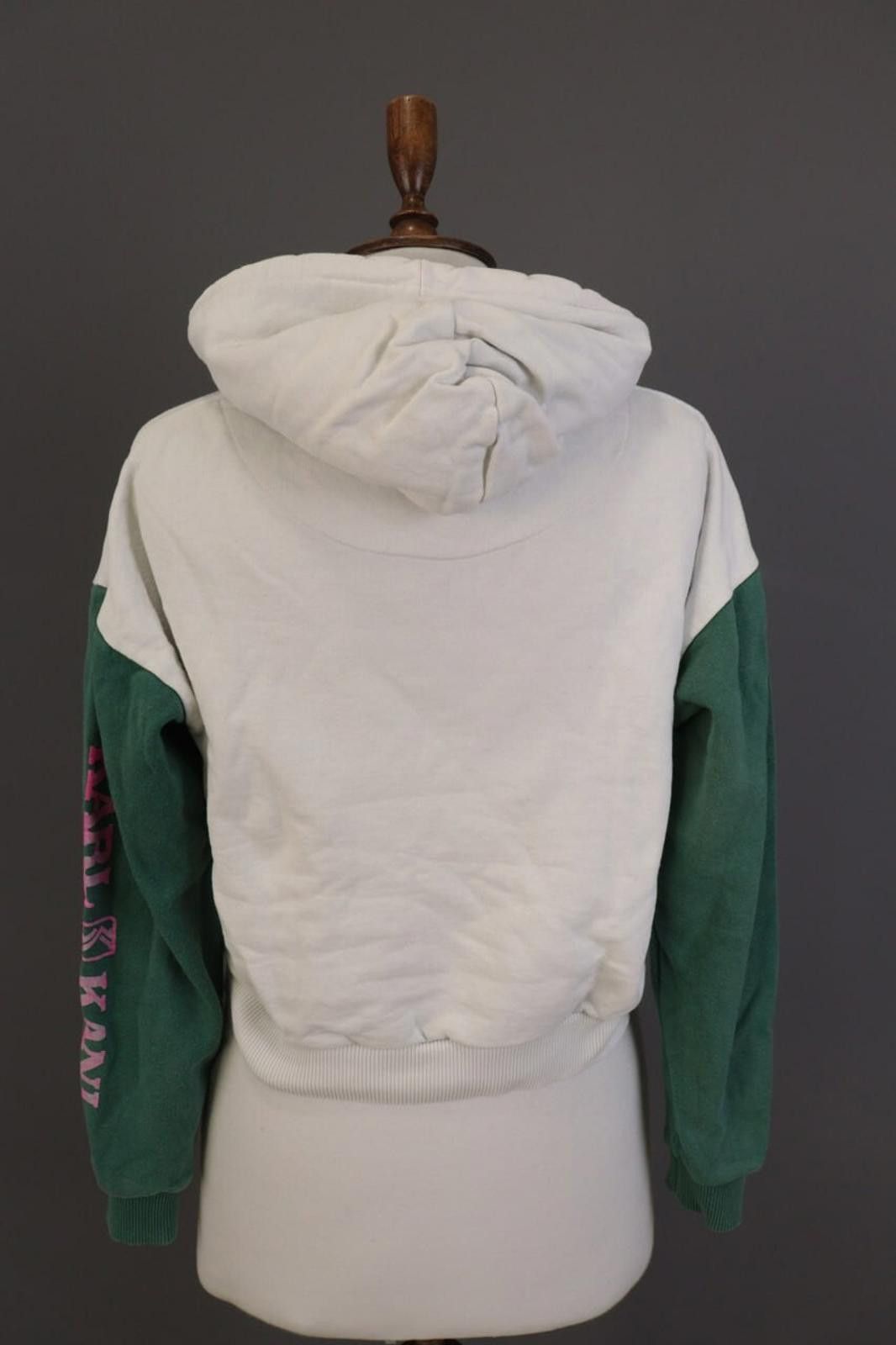Karl Kani Karl Kani White Hooded Cropped Sweatshirt Sweater Size XS Size XS / US 0-2 / IT 36-38 - 8 Thumbnail