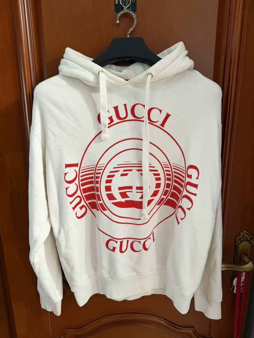 Gucci gucci white logo hoodie size xs Size US XS / EU 42 / 0 - 1 Thumbnail