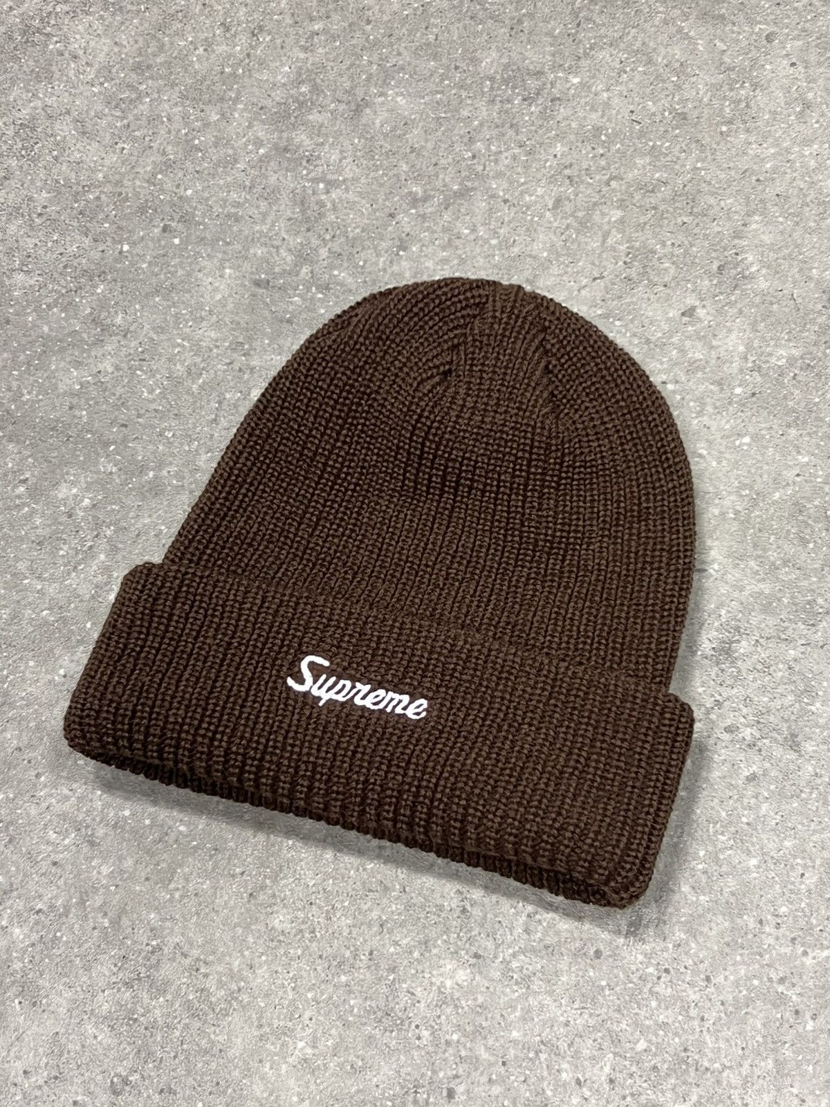 Supreme Brand New Brown Supreme Loose Gauge Beanie | Grailed
