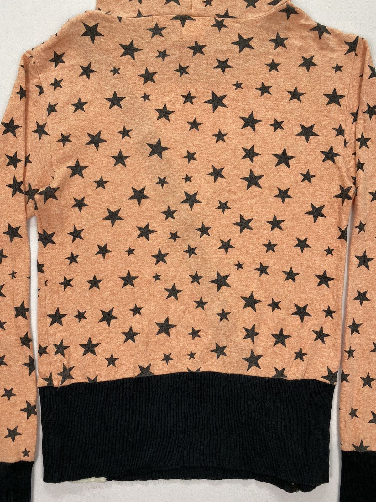 Japanese Brand Rovtski Allover Print Asymmetric Hoodie Size US XS / EU 42 / 0 - 4 Thumbnail