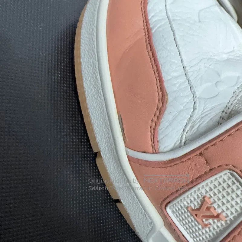 Louis Vuitton Louis Vuitton Trainer Low Top Sneakers in Peach . Size US 8.5 / EU 41-42 - 8 Thumbnail