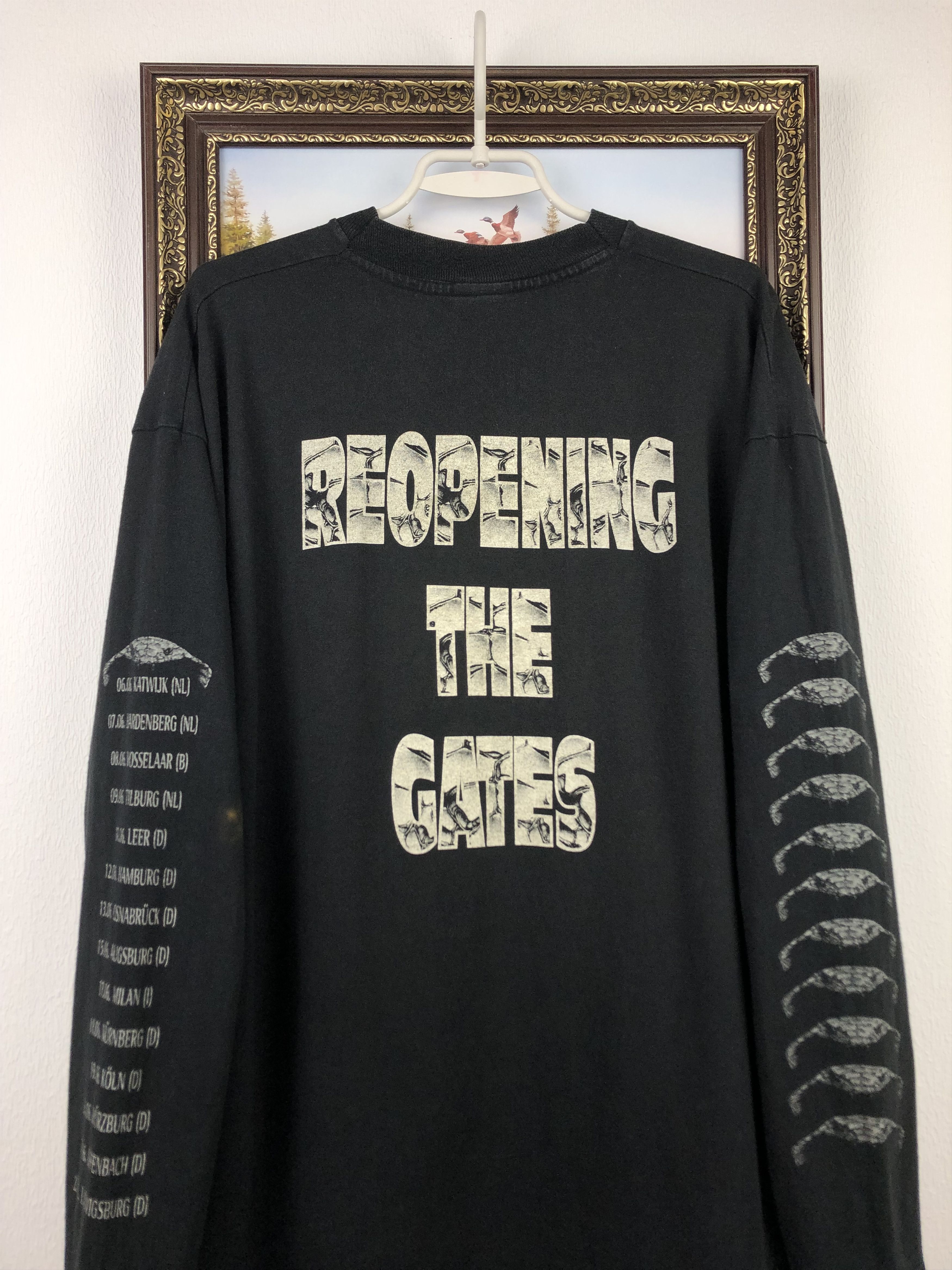 Band Tees Vintage 90's Omen Reopening the Gates Band Shirt Long Sleeve Size US XL / EU 56 / 4 - 14 Thumbnail