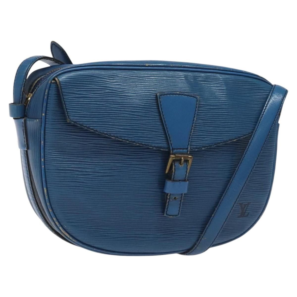 Louis Vuitton LOUIS VUITTON Epi June Feuille Shoulder Bag Blue M52155 Size ONE SIZE - 1 Thumbnail