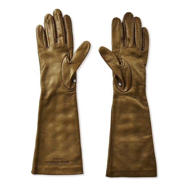 Bottega Veneta Bottega Veneta Bv Gloves in Green Size ONE SIZE - 2 Thumbnail
