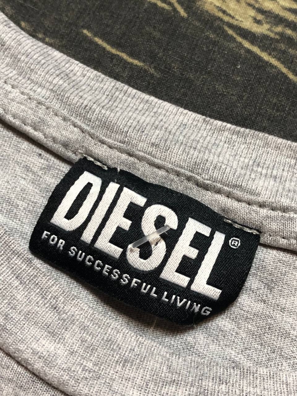 Diesel Vintage gray logo center T-Shirt Diesel crazy Y2K size L Size US L / EU 52-54 / 3 - 2 Thumbnail