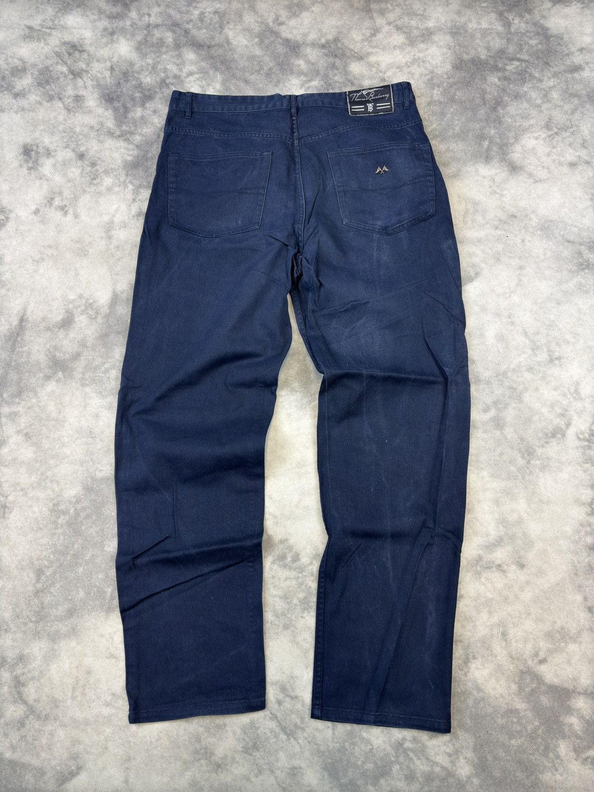 Burberry × Vintage Vintage Thomas Burberry Denim Pants Casual Old Money Rare Size US 35 - 1 Thumbnail