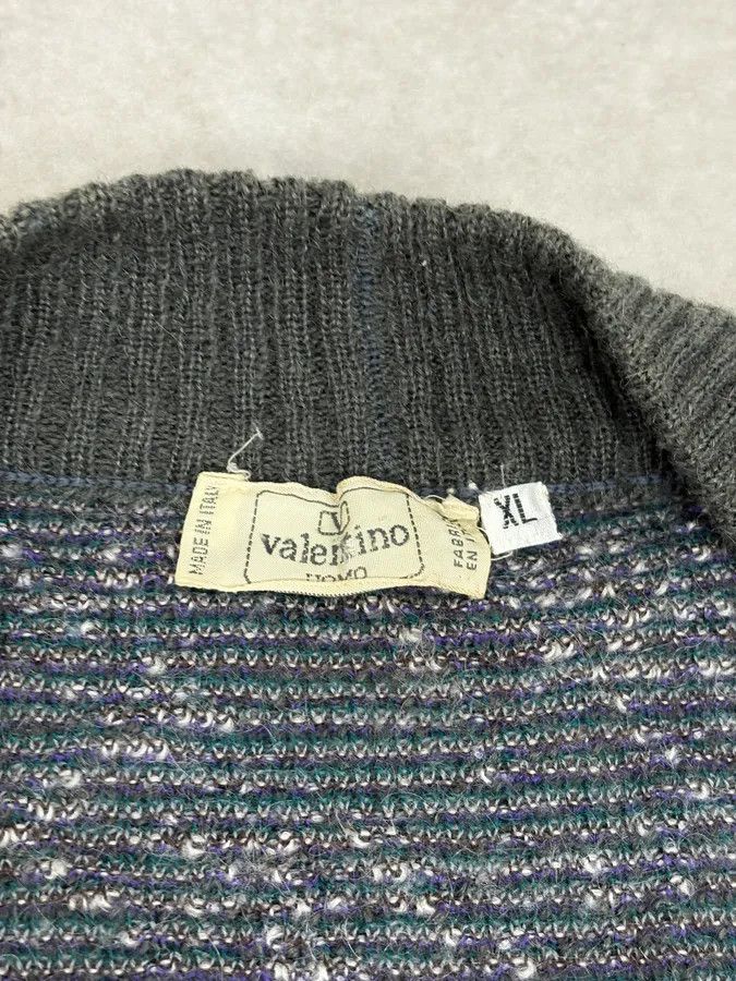 Valentino 2000s Valentino Forest Hunt Black Wool Cardigan Sweater Size US L / EU 52-54 / 3 - 8 Thumbnail