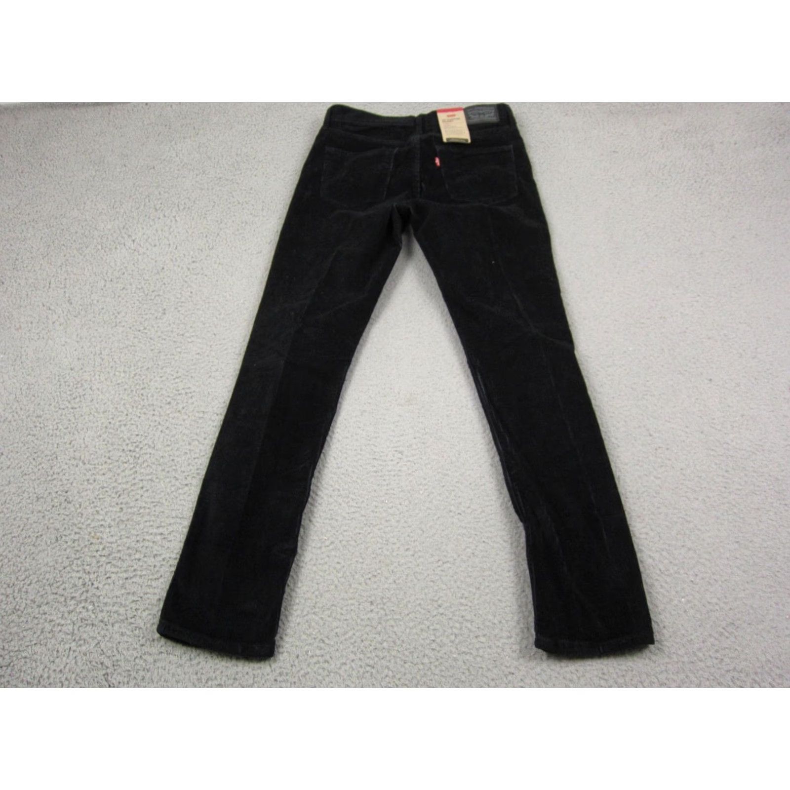 Levi's Levi's 311 Shaping Skinny Jeans Womens 29 x 28 Black Corduroy Cotton Button Zip Pockets Regular Stretch Size 29" - 6 Thumbnail