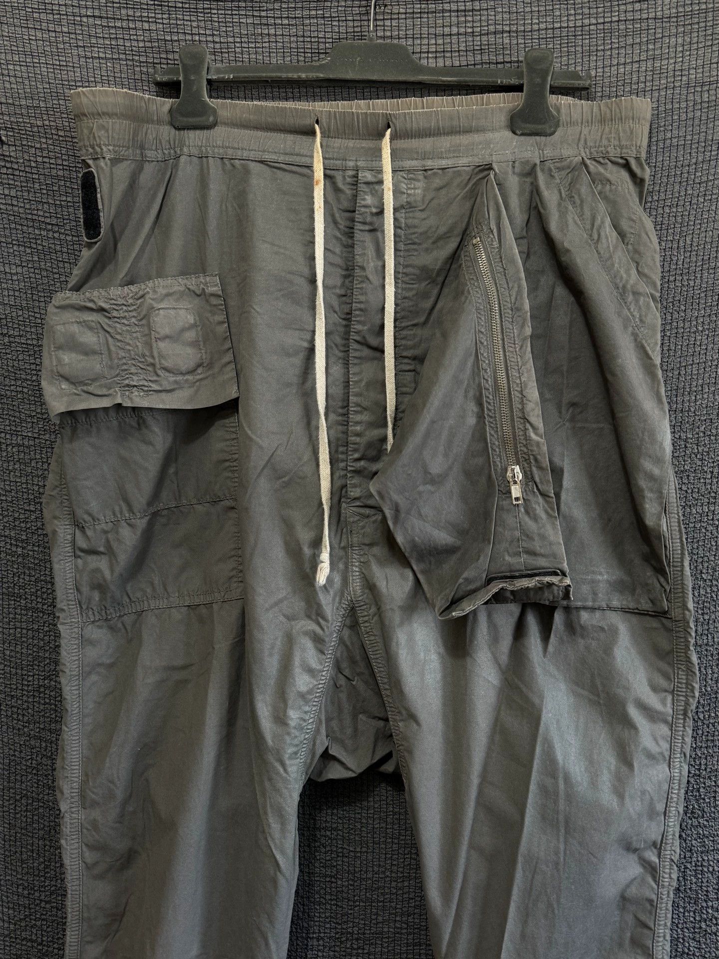 Rick Owens Rick Owens 15ss Waxed Diagonal Zip Drop Crotch Pants M Size US 32 / EU 48 - 5 Thumbnail