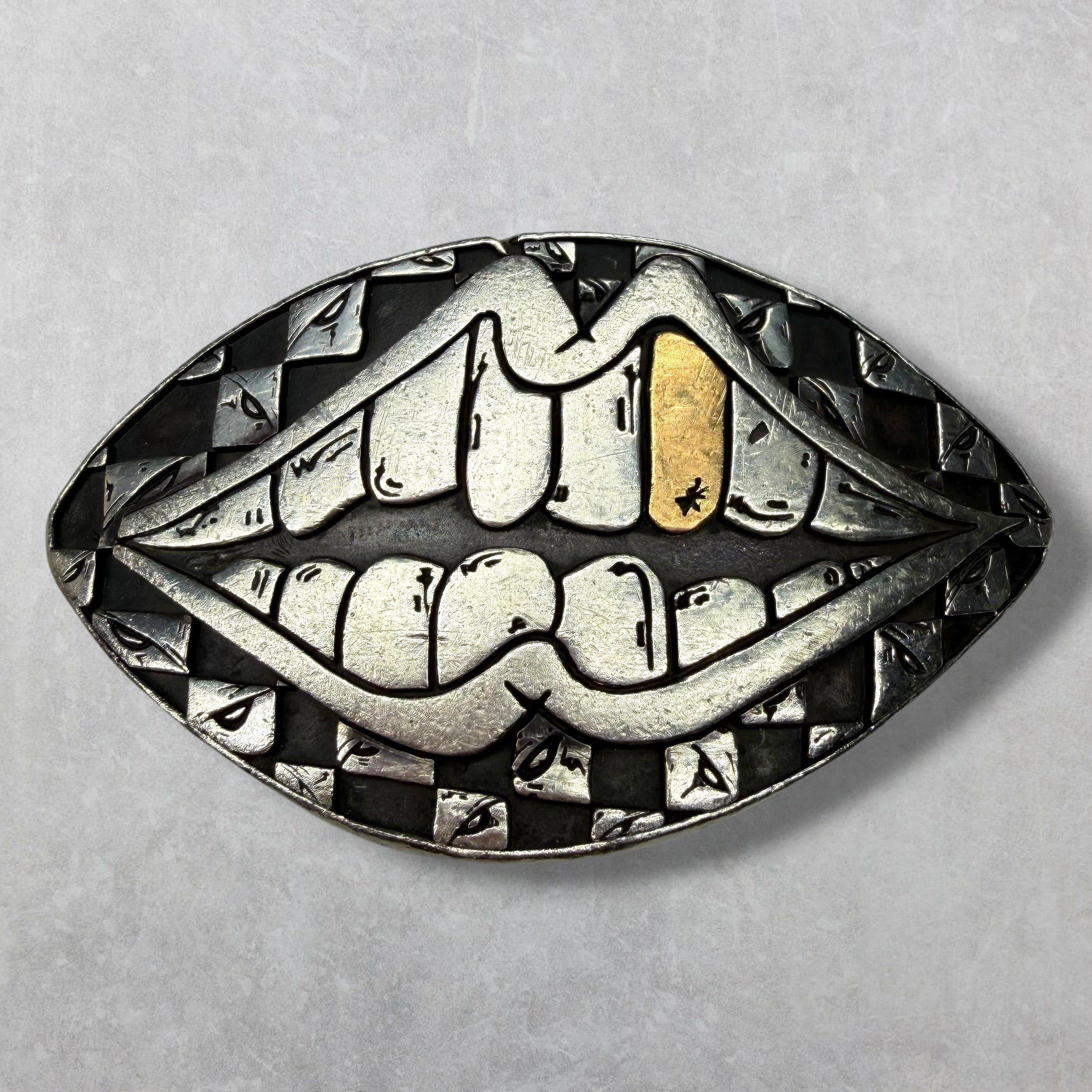 Chrome Hearts Chrome Hearts Flare Knee Bronze Belt Buckle | Grailed