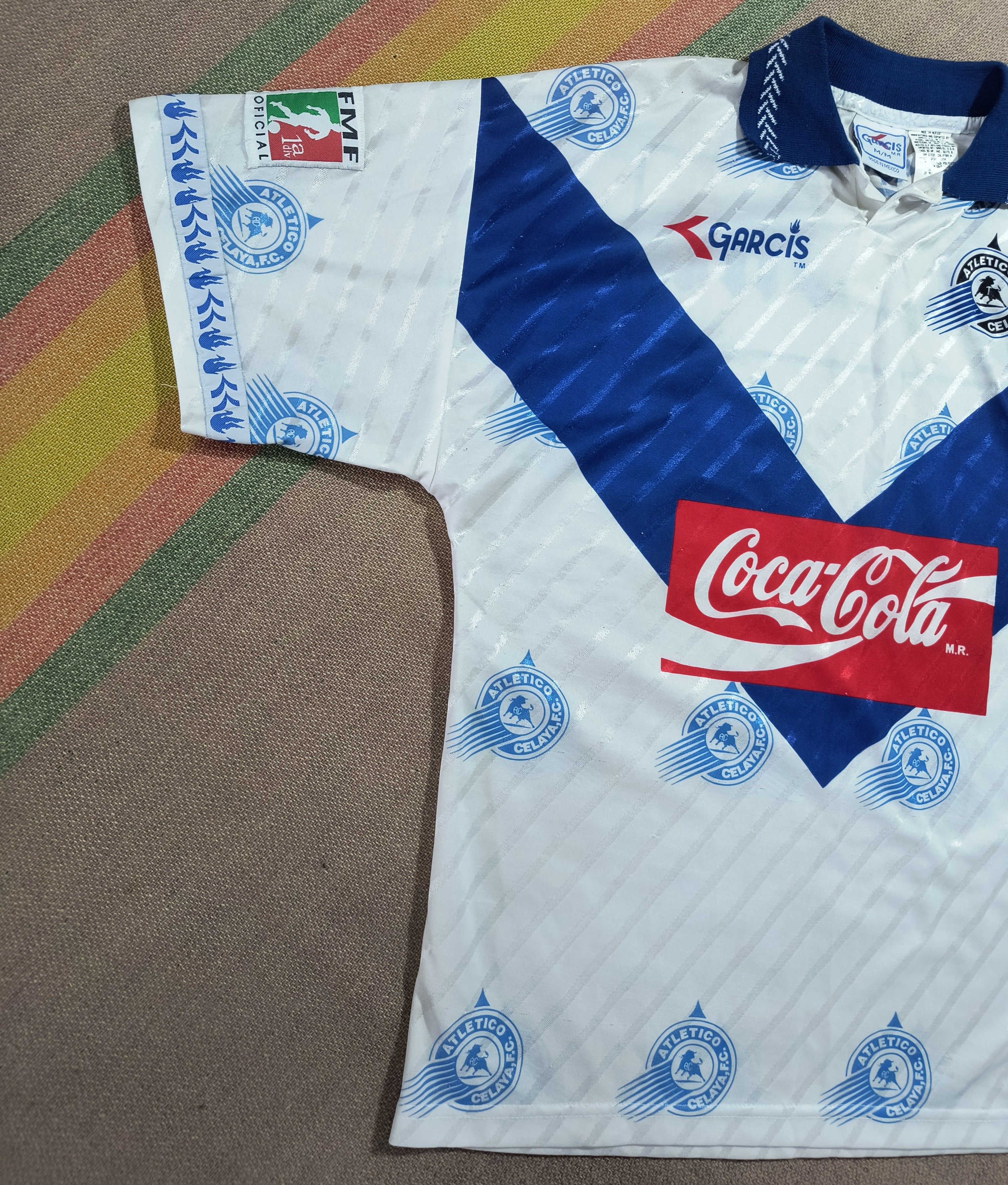 Vintage Vintage Garcis Atletico Celaya F.C. 1996 - 1997 home jersey Size US M / EU 48-50 / 2 - 3 Thumbnail