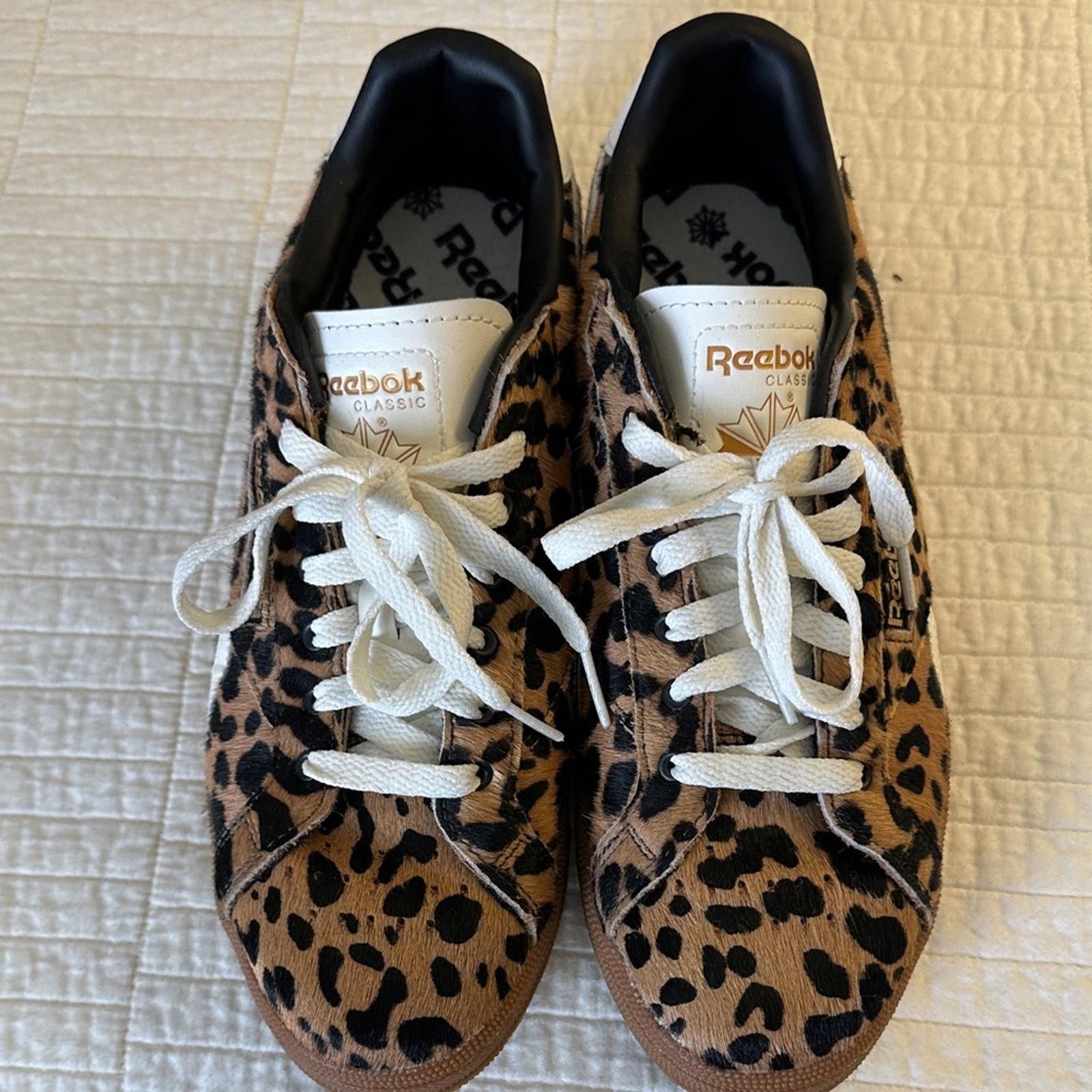 Reebok Reebok Club C Grounds 9.5 Cheetah Print Sneakers EUC Size US 9.5 / IT 39.5 - 7 Thumbnail