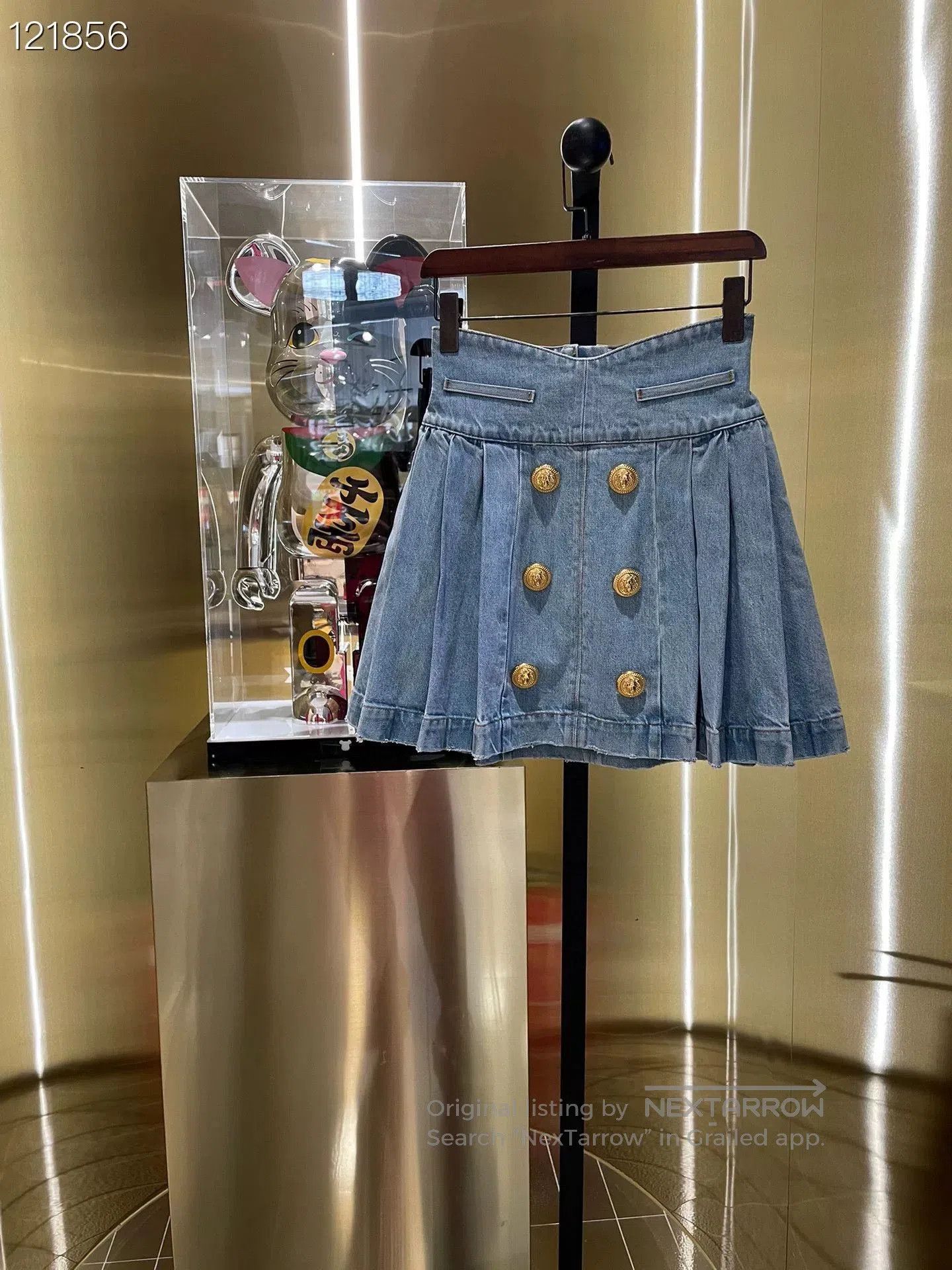 Balmain Balmain Wang Feifei Denim Skirt. Size 35" - 1 Thumbnail