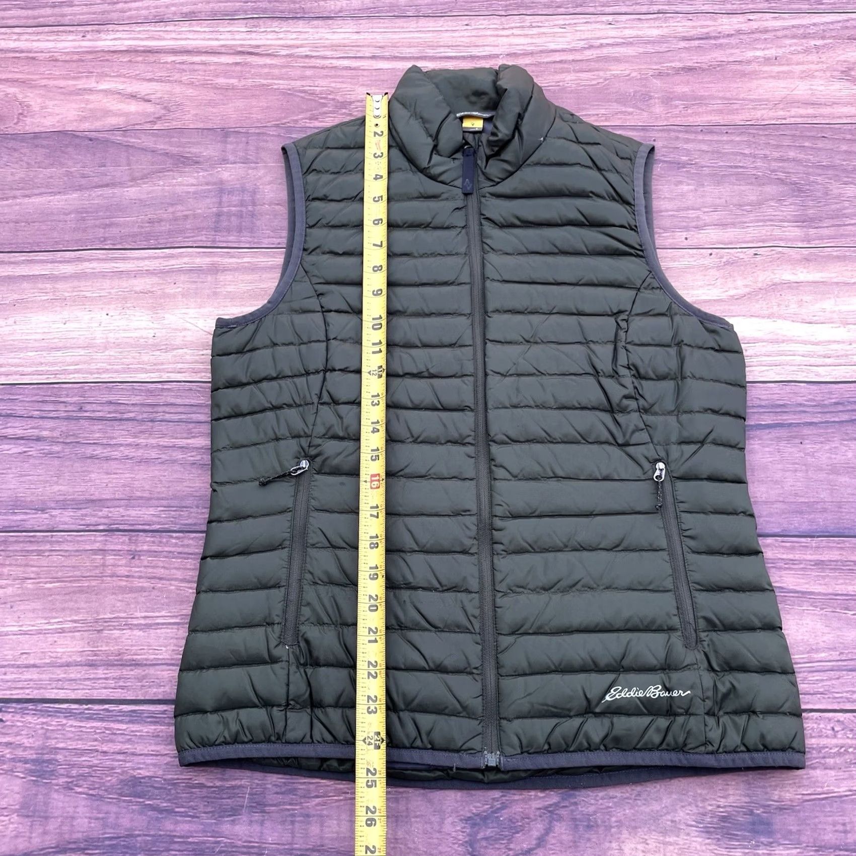 Eddie Bauer Eddie Bauer Women's S Travex EB700 Full Zip Quilted Down Fill Vest Hunter Green Size S / US 4 / IT 40 - 4 Thumbnail