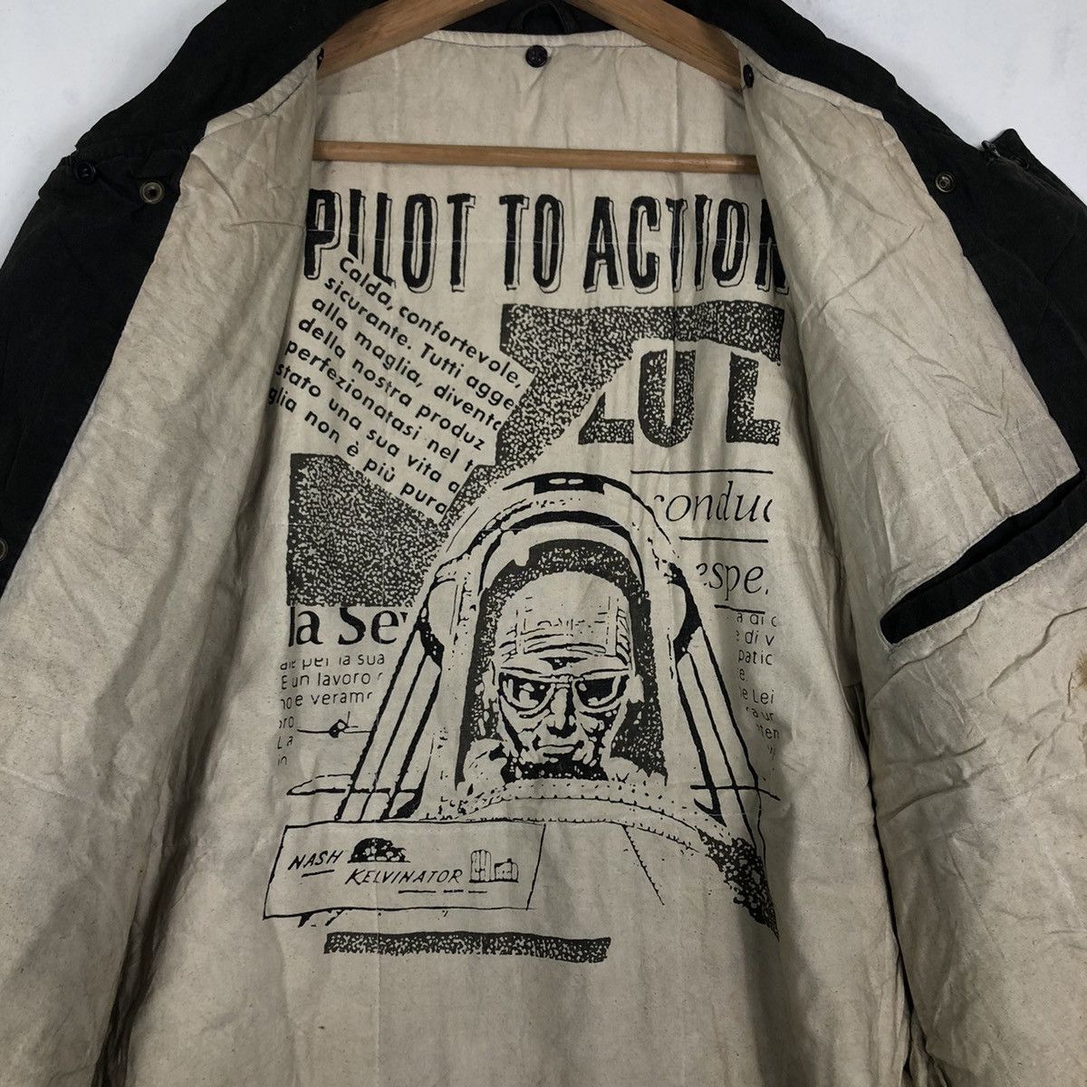 Japanese Brand 🔥RIOT RIOT BOMBER JACKET PILOT TO ACTION BONDAGE DESIGN Size US L / EU 52-54 / 3 - 13 Thumbnail