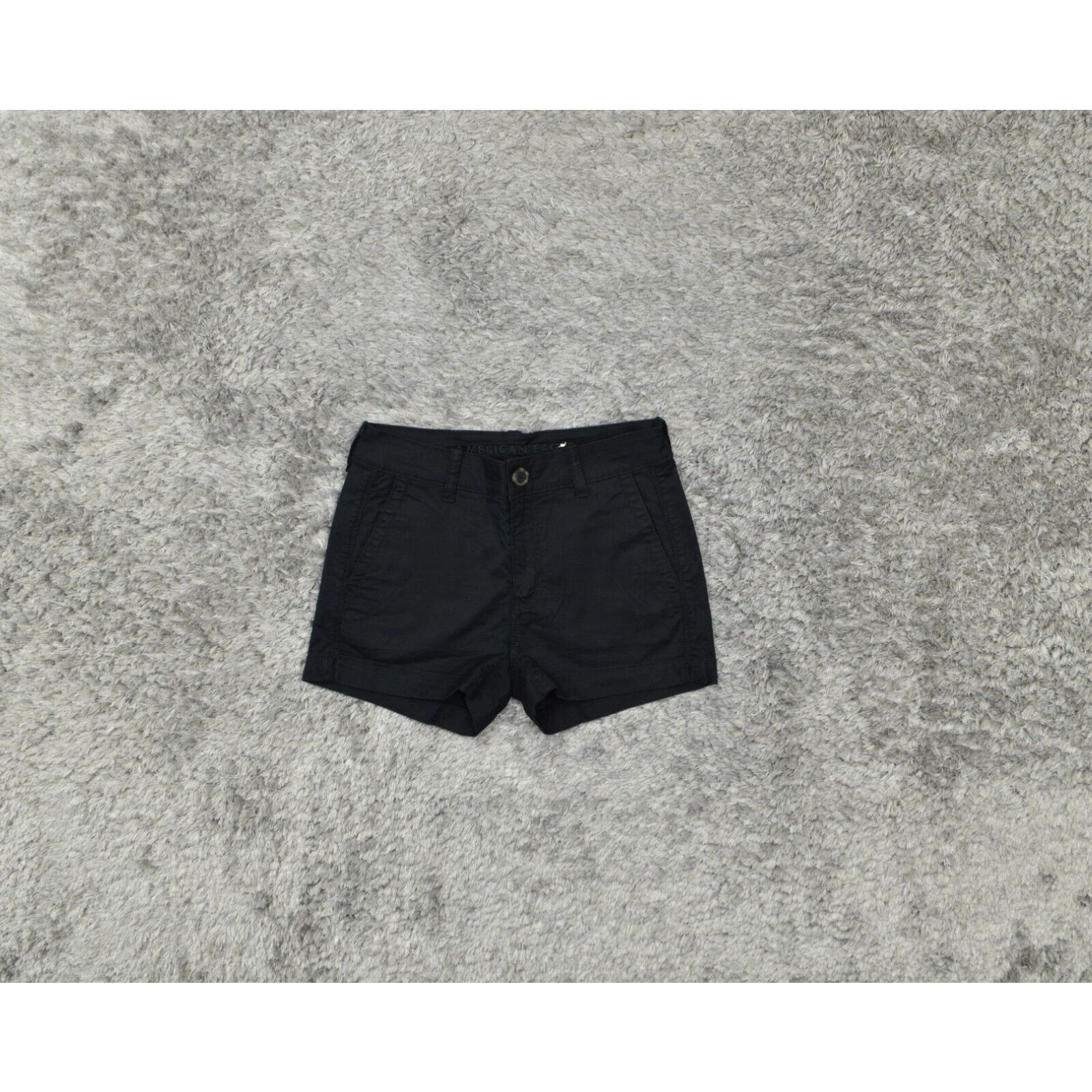 American Eagle Outfitters Solid Black Denim Shorts Size 6 - 62% off