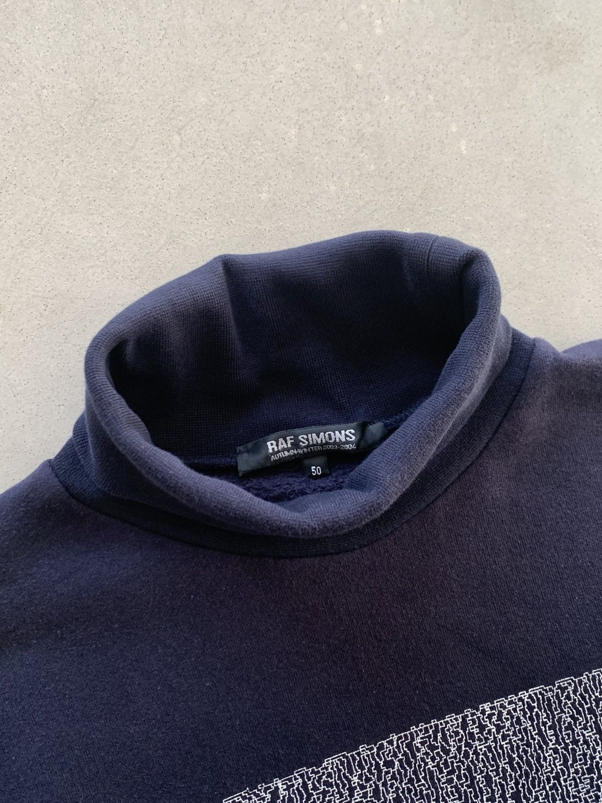 Joy Division × Raf Simons AW 2003-2004 RAF SIMONS " CLOSER " navy sweatshirt size 50-M Size US M / EU 48-50 / 2 - 4 Thumbnail