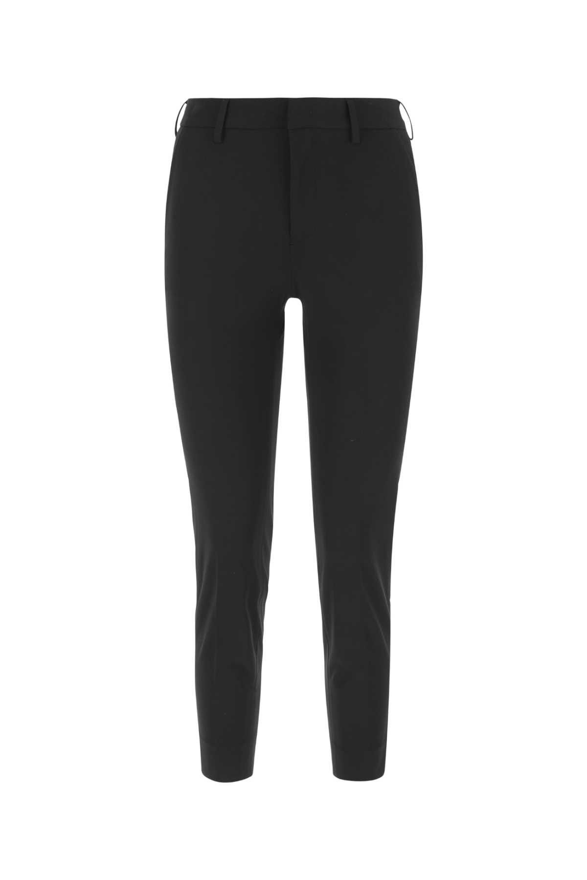 image of Pt Torino Black Stretch Cotton Blend New York Pant, Women's (Size 26)