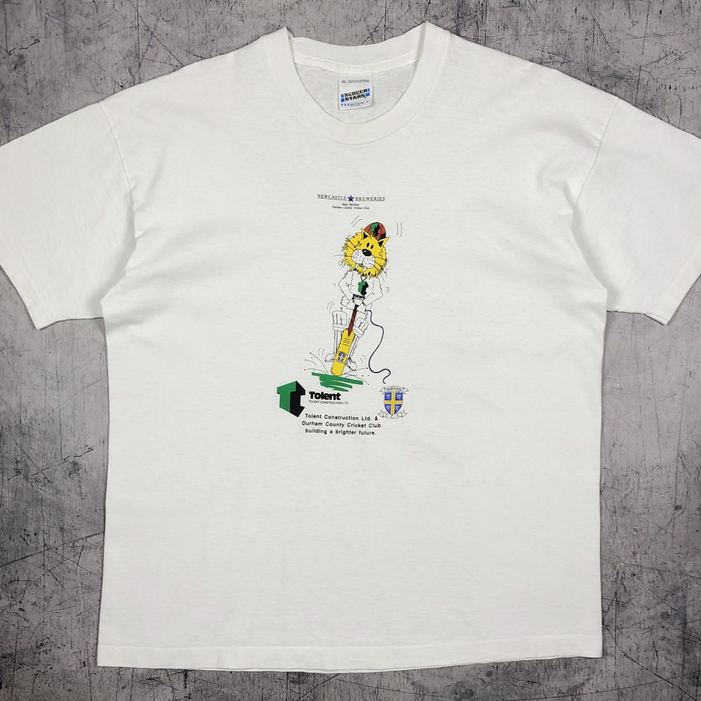 Retrofit Vintage Newcastle Durham Country Cricket Tolent Tee Size US XL / EU 56 / 4 - 1 Thumbnail