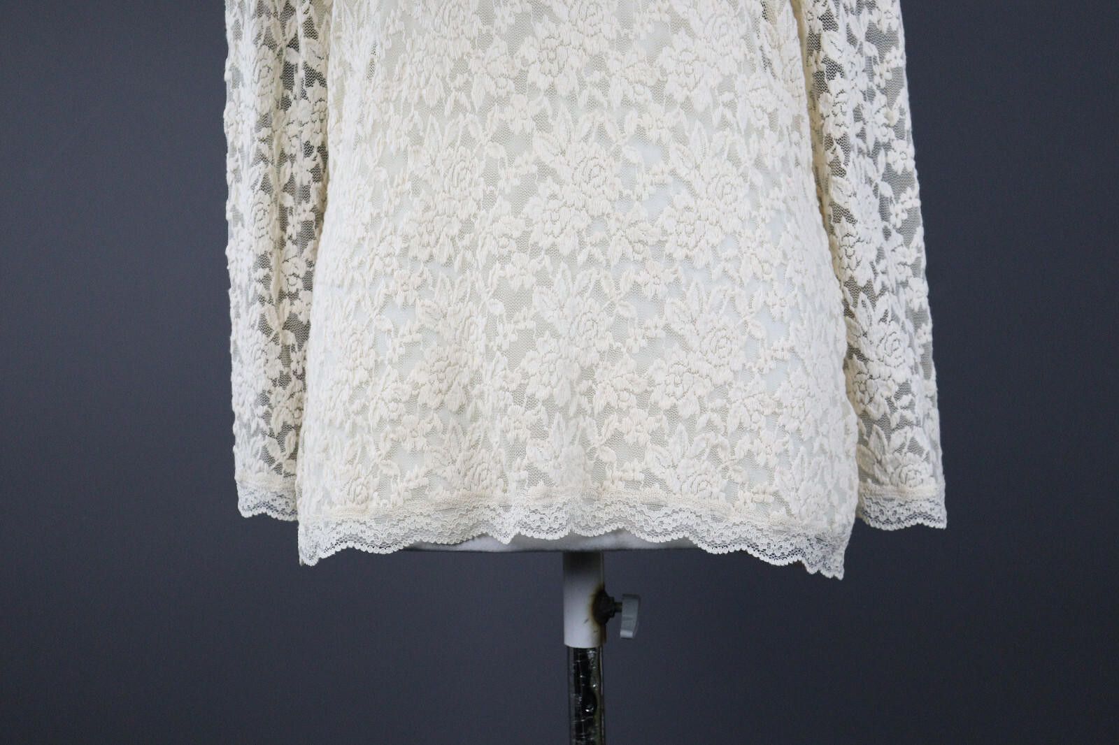 Designer Marc Cain White Floral Embroidered Pullover Shirt Size L Size L / US 10 / IT 46 - 3 Thumbnail